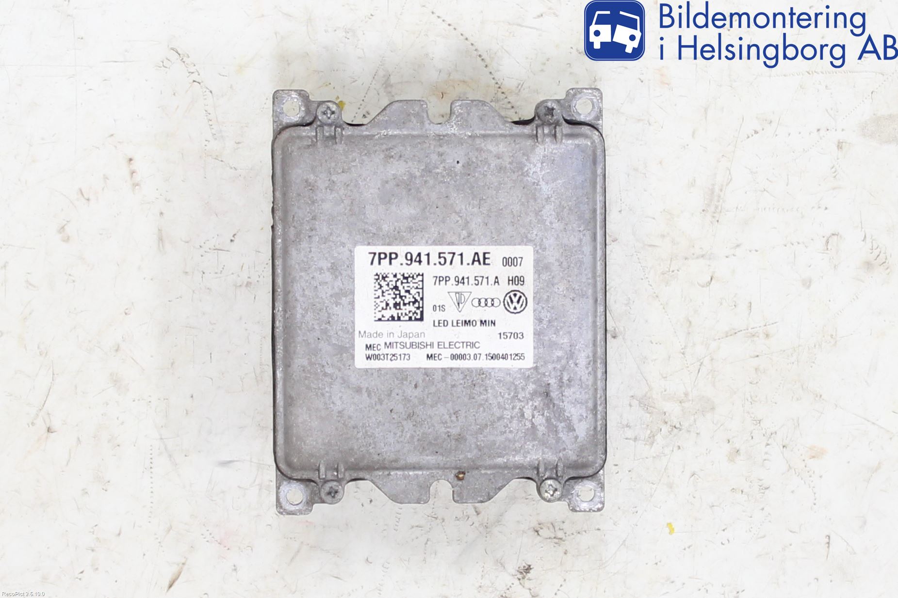 Volkswagen VW PASSAT 15-19 Styrenhet Strålkastare