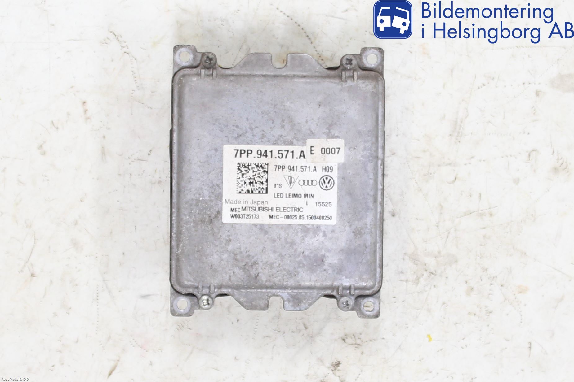 Volkswagen VW PASSAT 15-19 Styrenhet Strålkastare