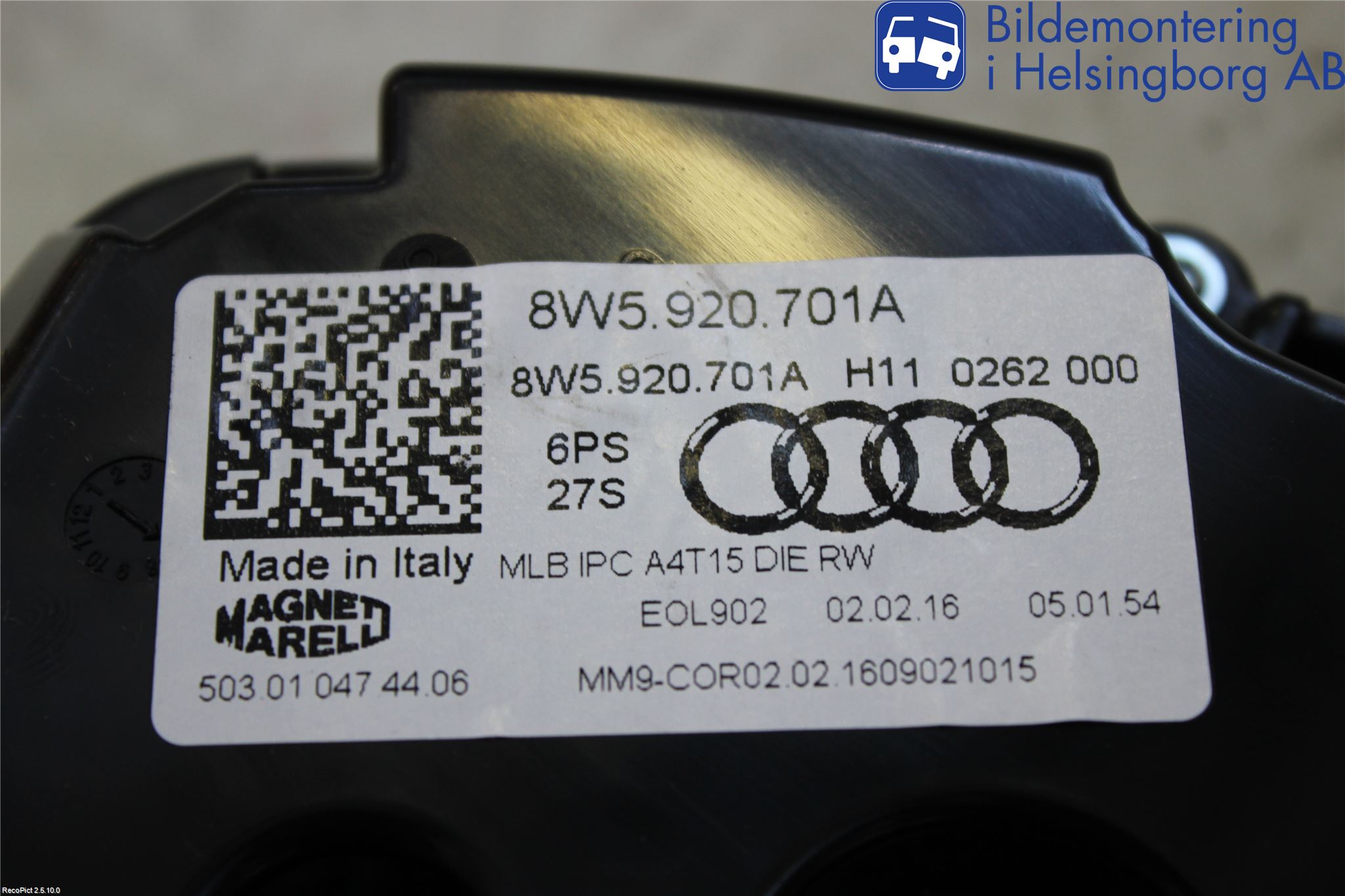 Audi A4/S4 B9 16-19 Instrument Komb