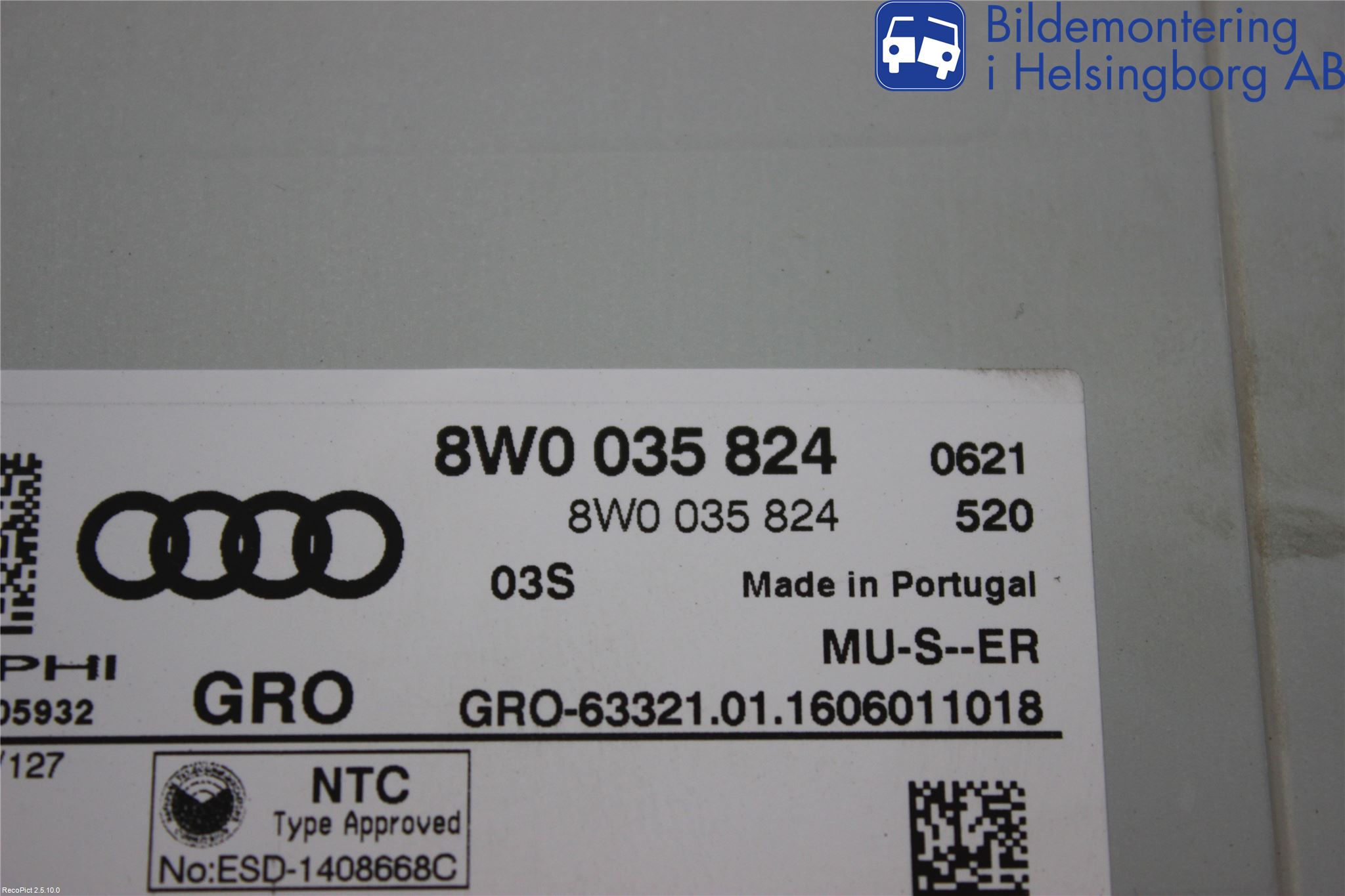 Audi A4/S4 B9 16-19 Cd Radio - Multimediapanel