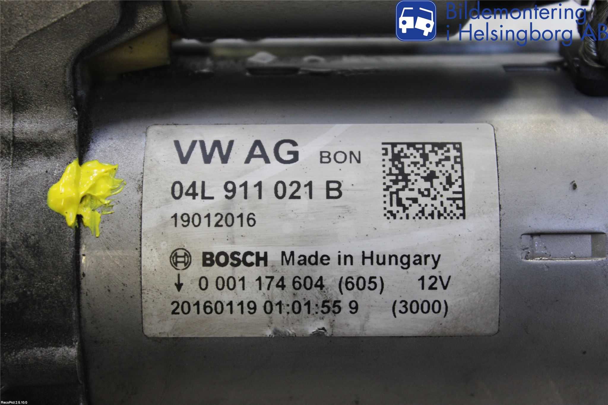 Audi A4/S4 B9 16-19 Startmotor Diesel