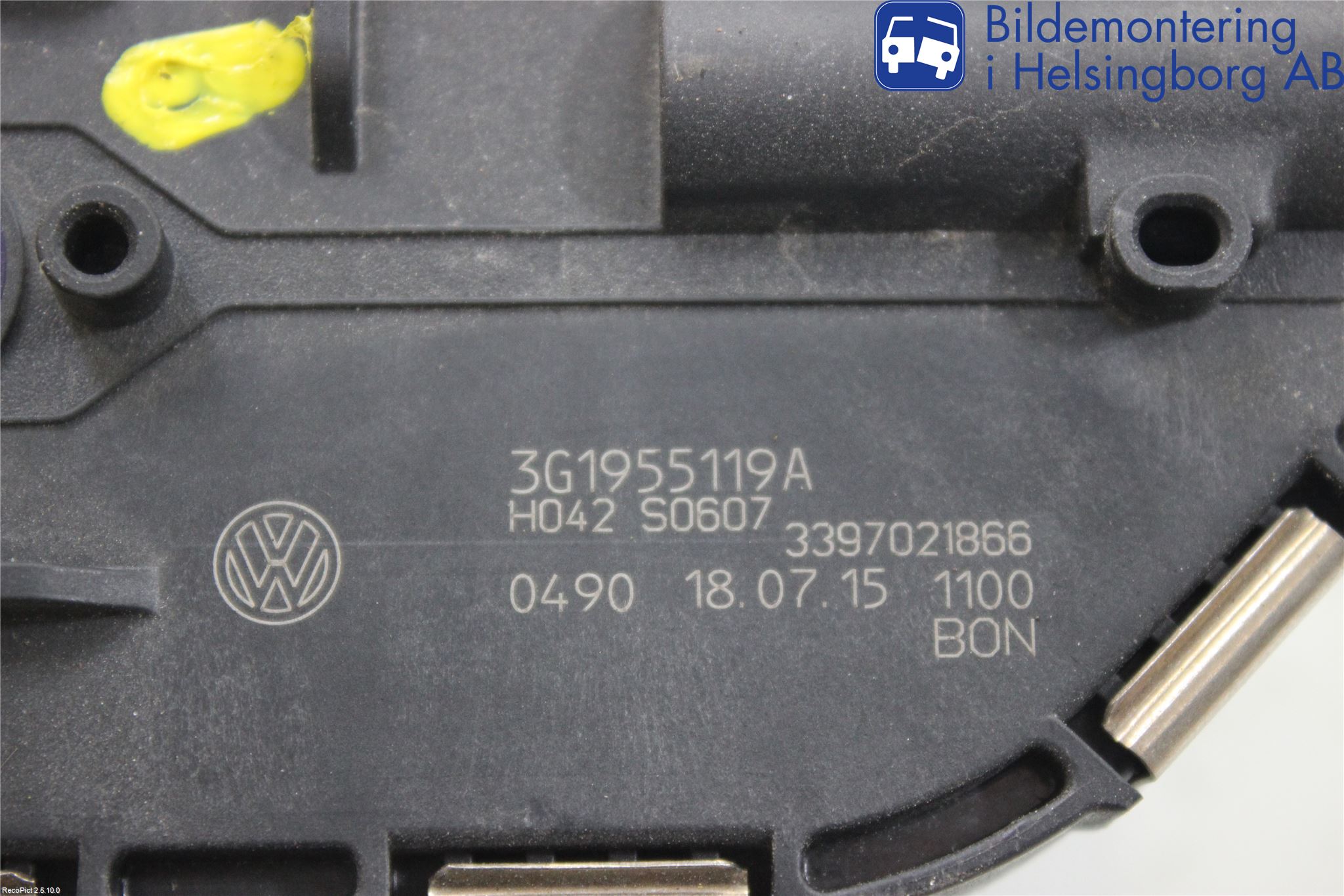 Volkswagen VW PASSAT 15-19 Torkarmotor Vindruta