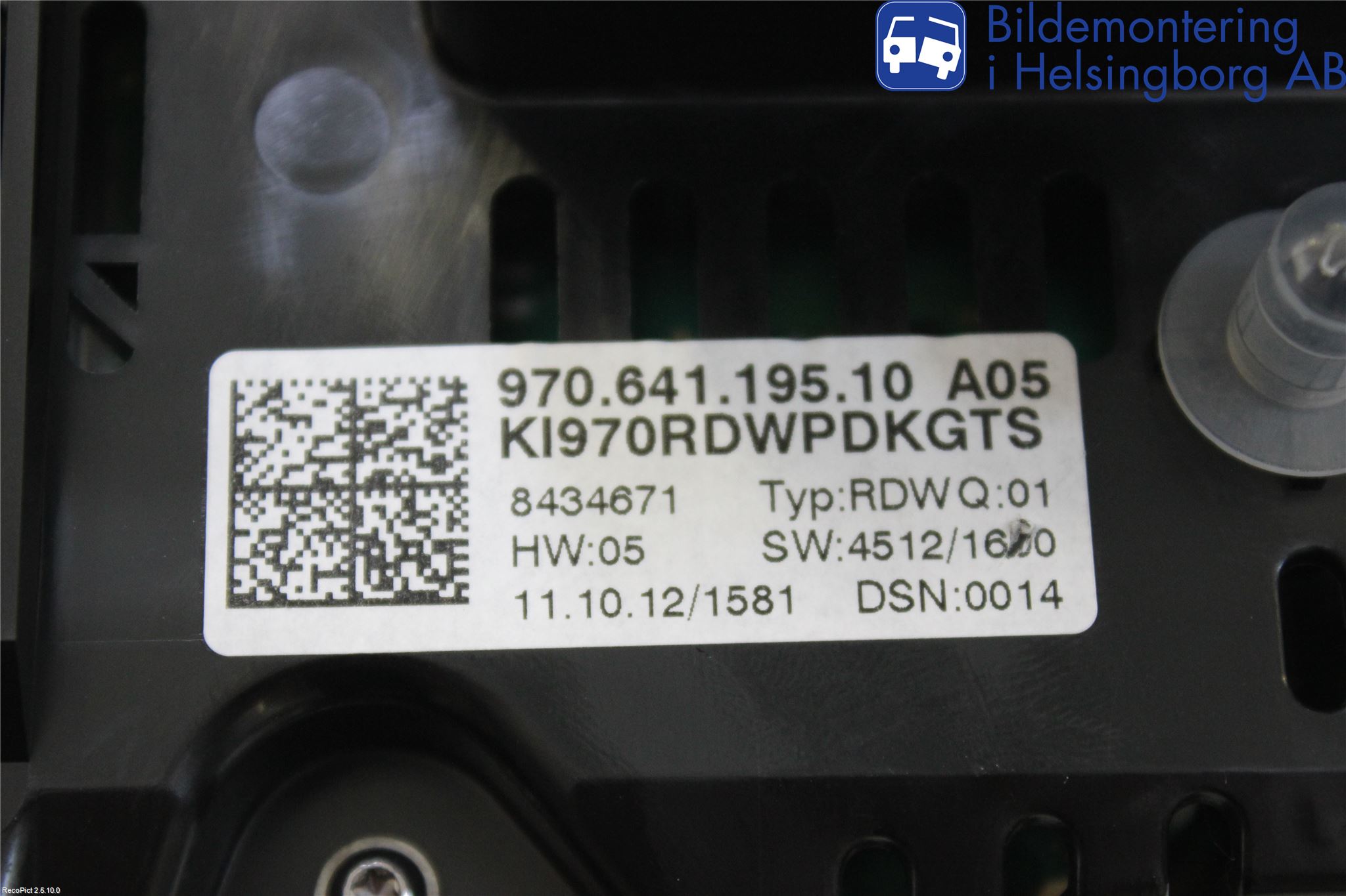 Porsche PANAMERA 09- Instrument Komb