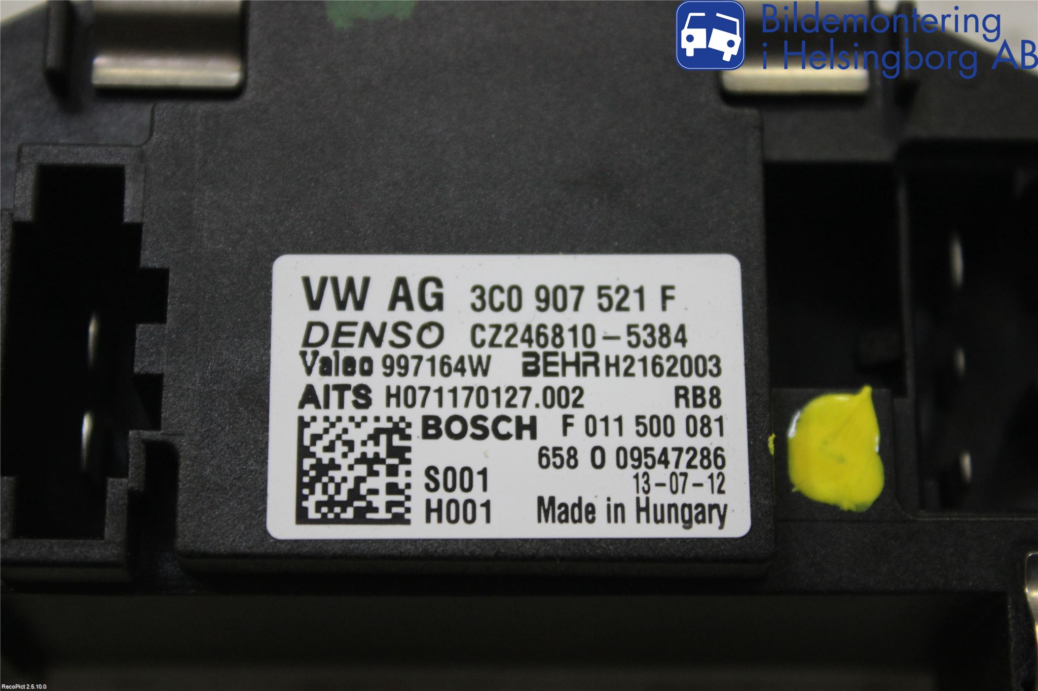 Skoda SUPERB 09-15 Värmefläktsmotstånd