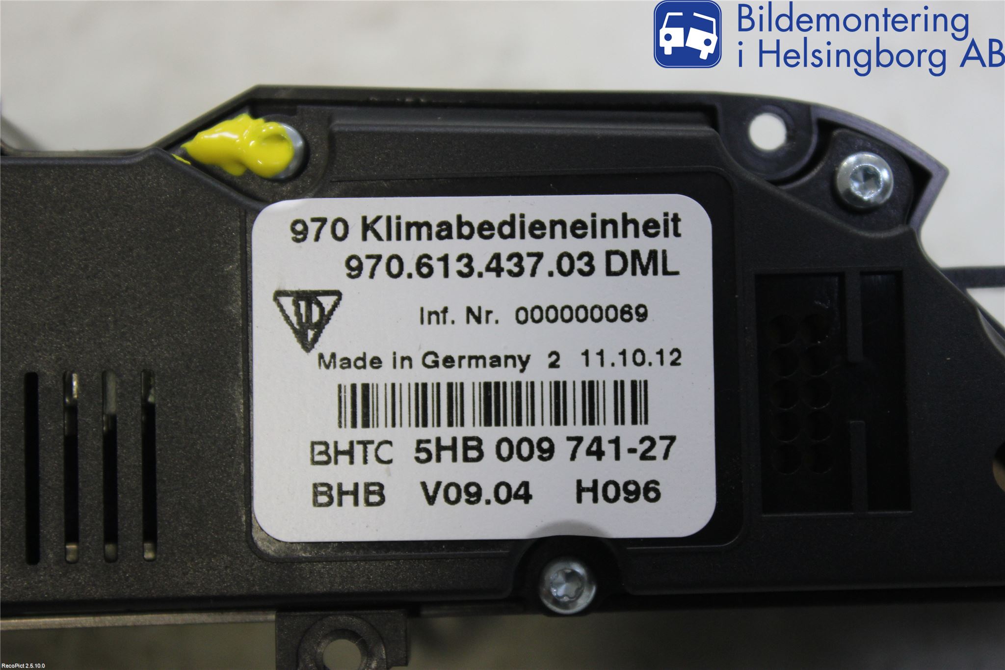 Porsche PANAMERA 09- Strömställare Övrigt