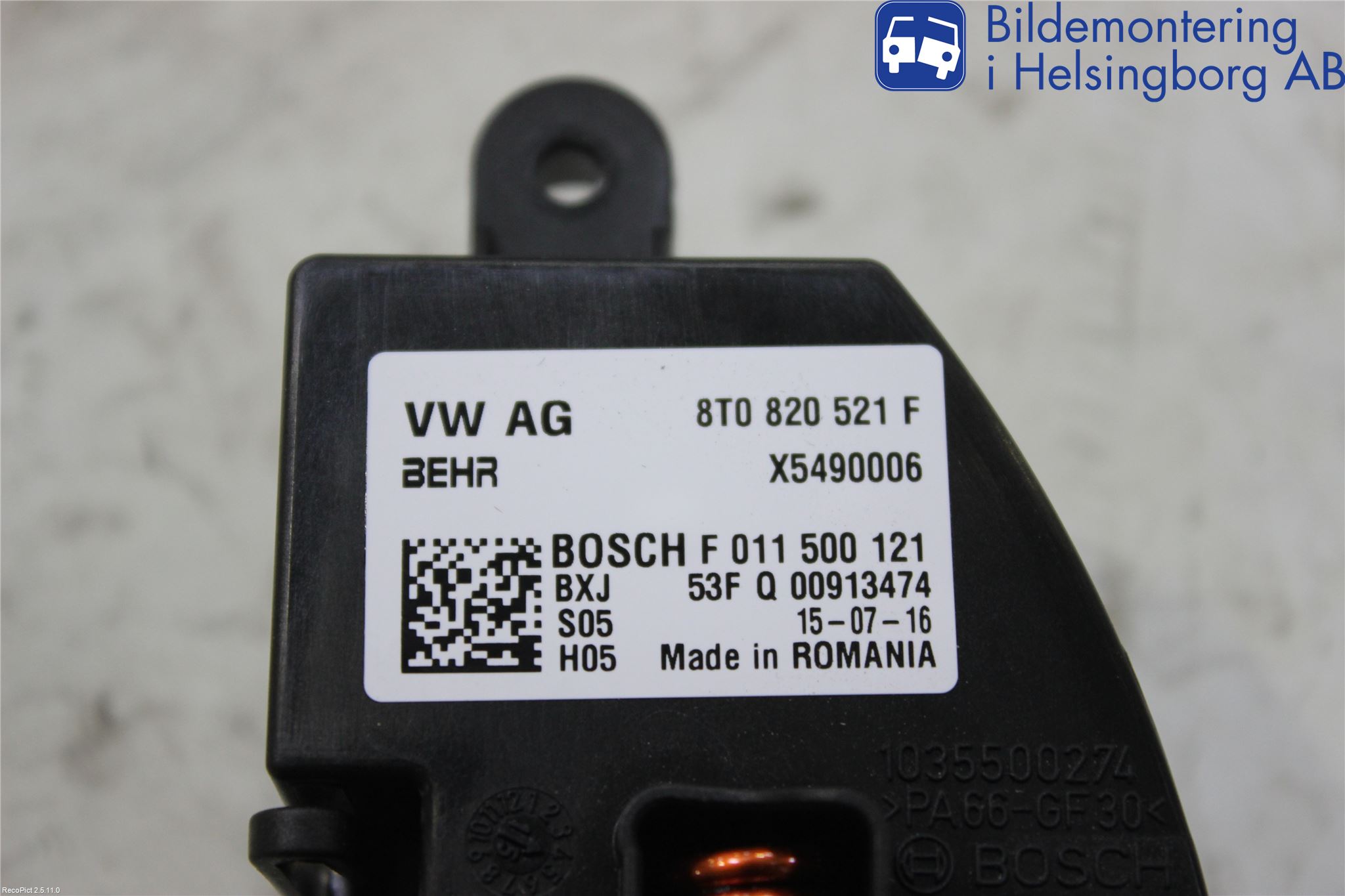 Audi A4 12-15 Värmefläktsmotstånd