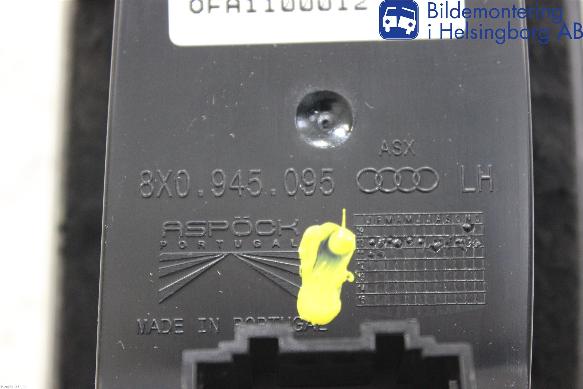 Audi A1/S1 11-18 Bakljus Vänster