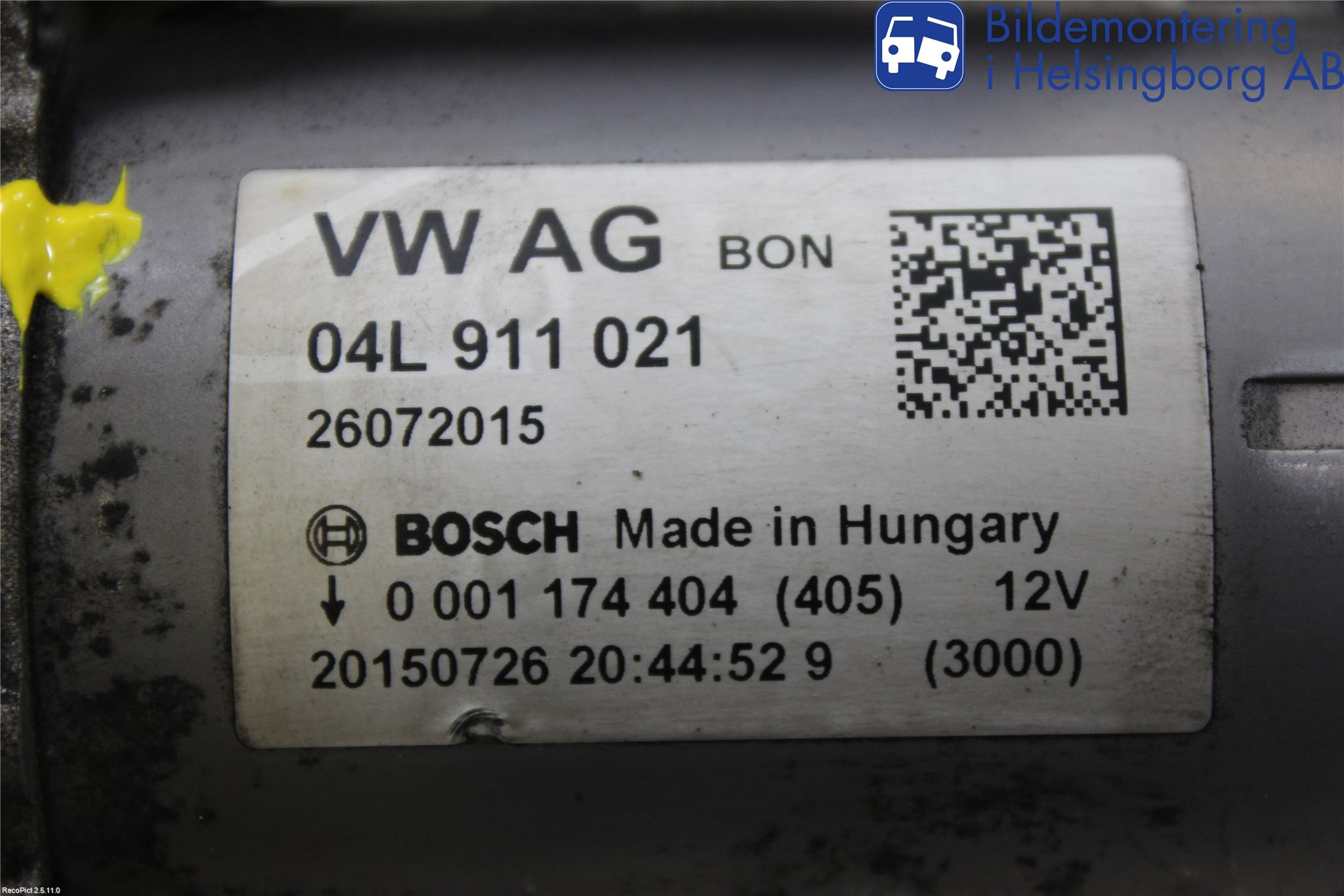 Audi A4 12-15 Startmotor Diesel