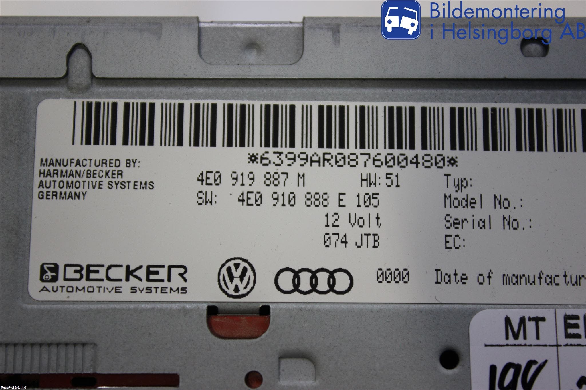 Audi Q7/SQ7 Gps Navigator