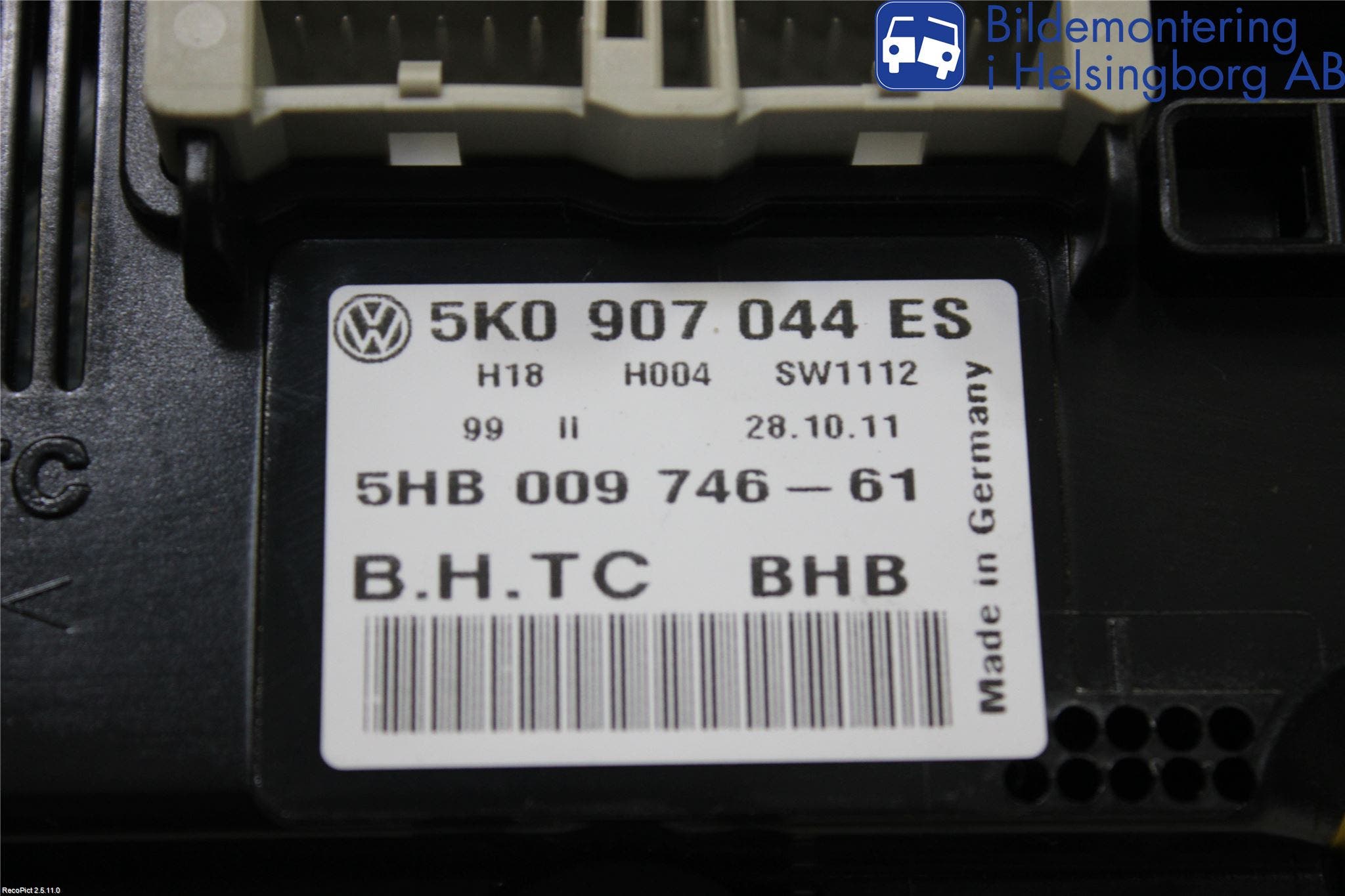 Volkswagen VW GOLF PLUS/CROSS GOLF 04-14 Ac Styrenhet Ac Manöveren