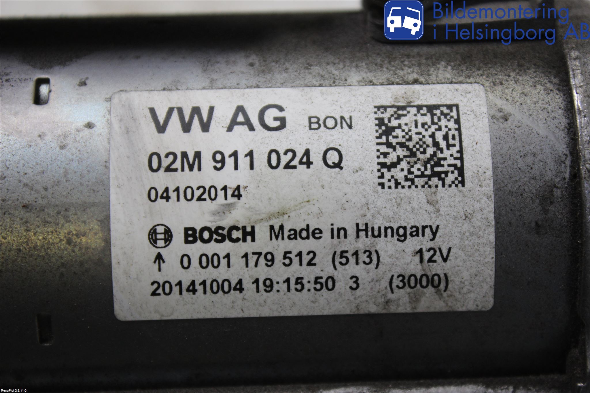 Volkswagen VW POLO 10-17 Startmotor