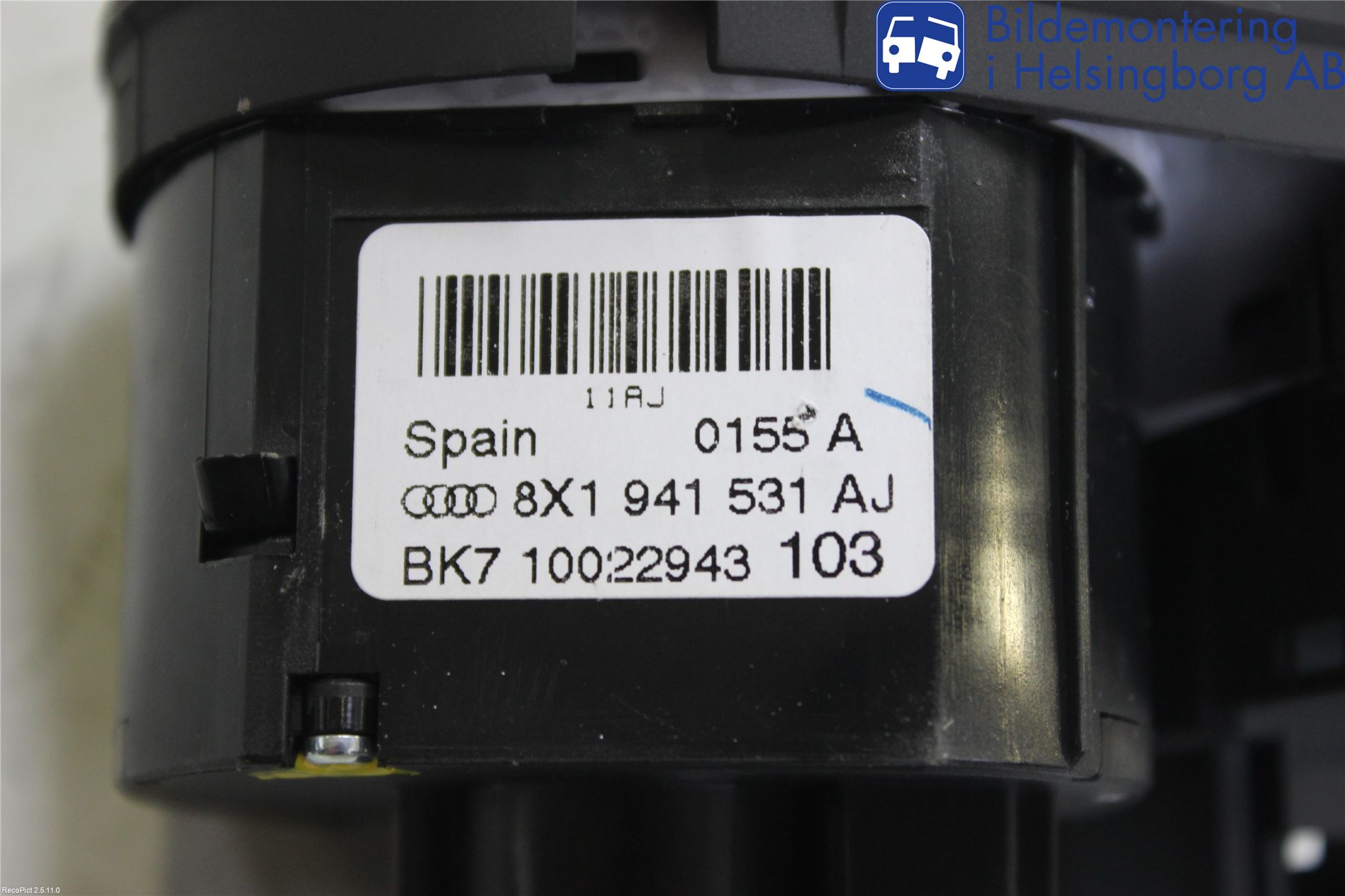 Audi A1/S1 11-18 Strömställare Ljus