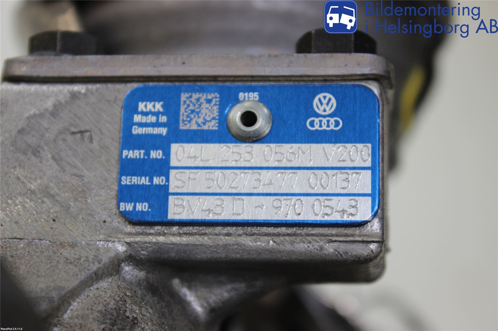 Volkswagen VW TIGUAN 16-24 Turboaggregat