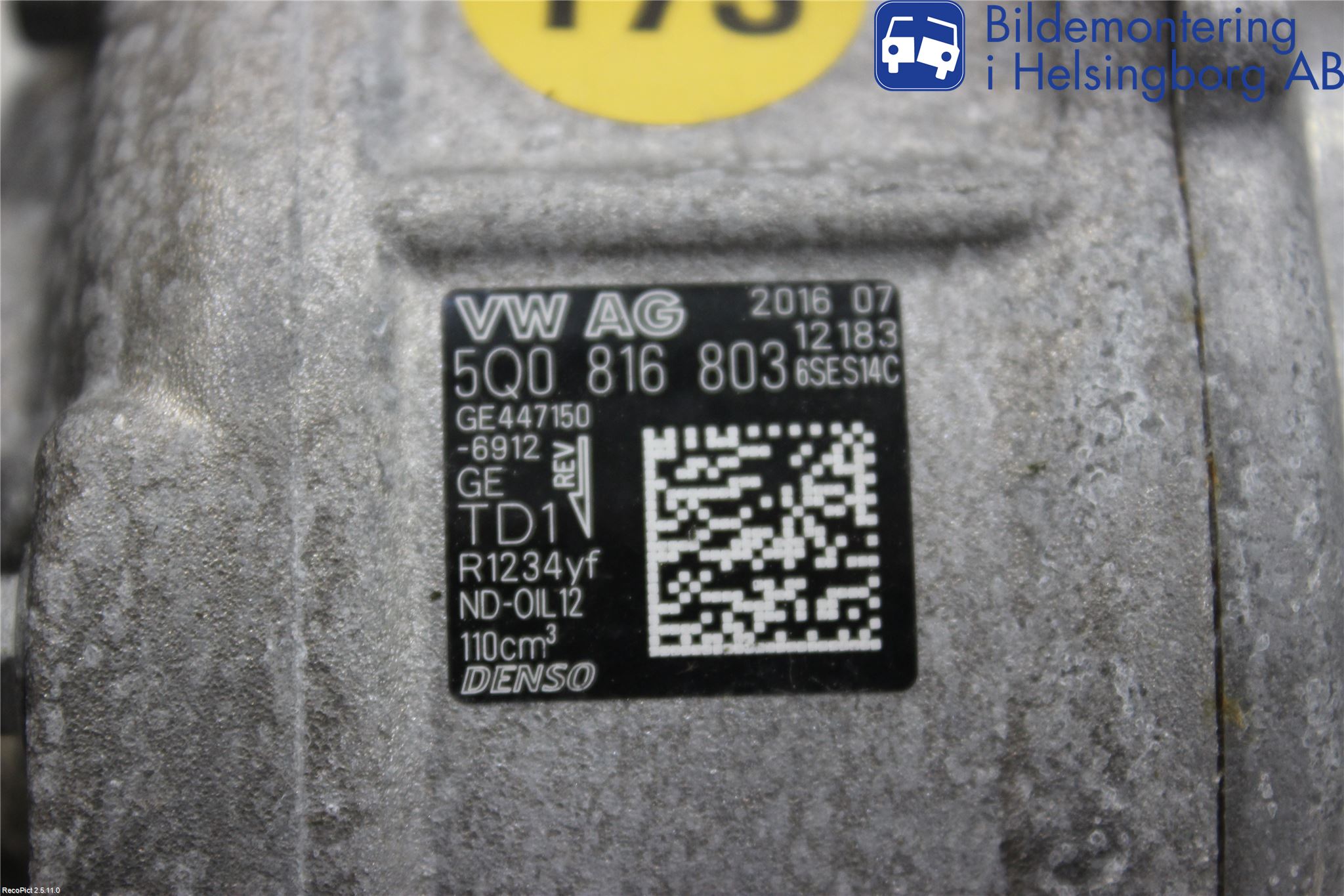 Volkswagen VW TIGUAN 16-24 Ac Kompressor