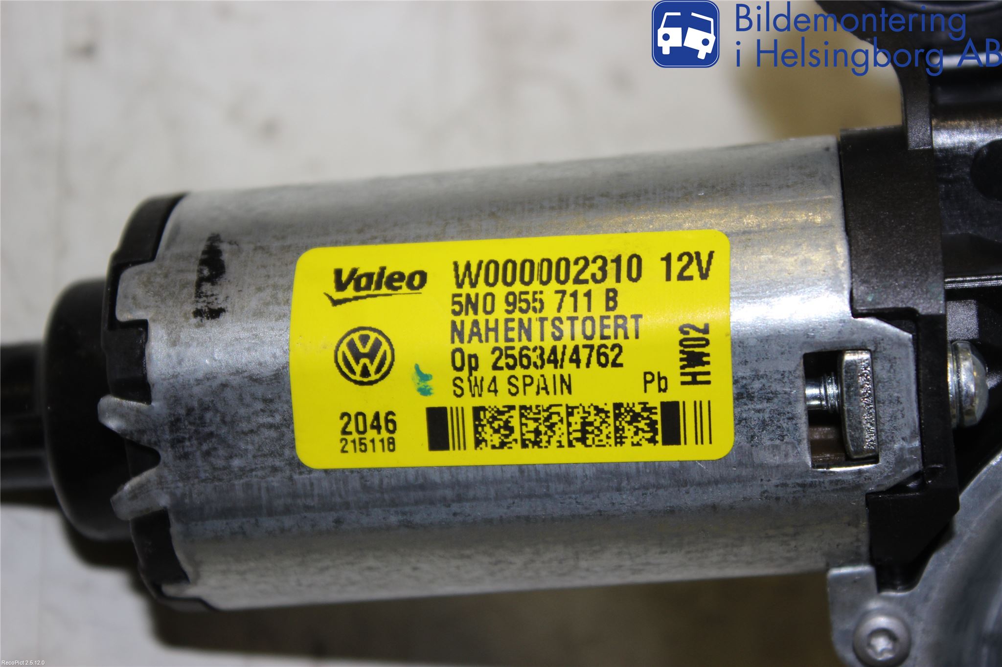 Volkswagen VW TIGUAN 07-16 Torkarmotor Baklucka