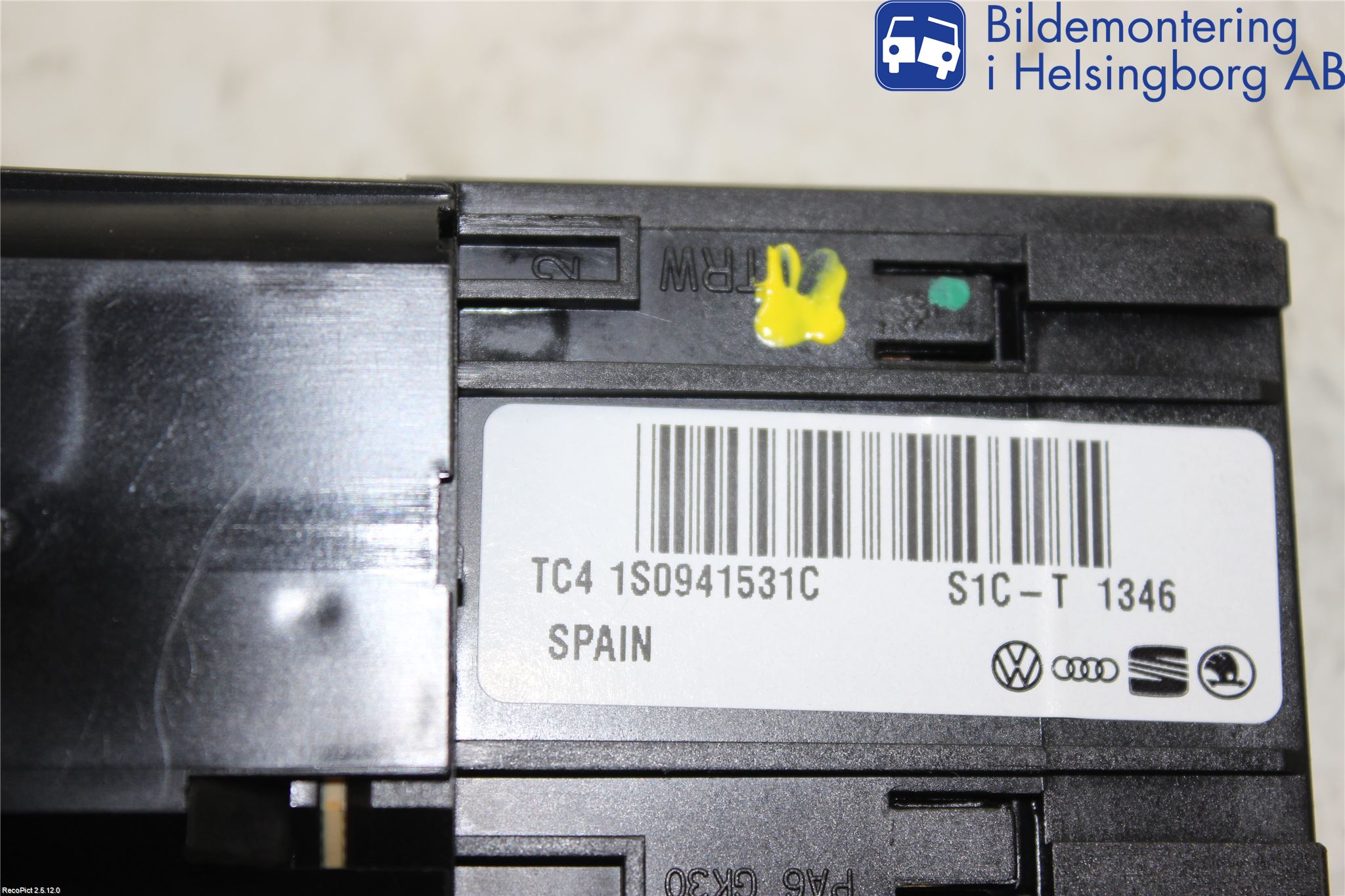 Volkswagen VW UP! / E-UP! Strömställare Ljus