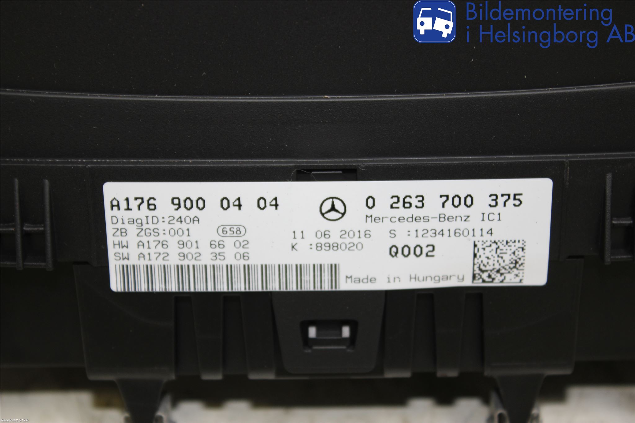 Mercedes-Benz MB A-KLASS (W176) 13-18 Instrument Komb