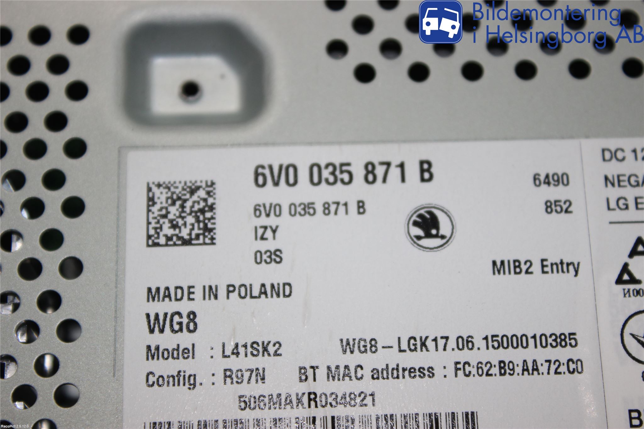 Skoda FABIA 15-21 Cd Radio - Multimediapanel