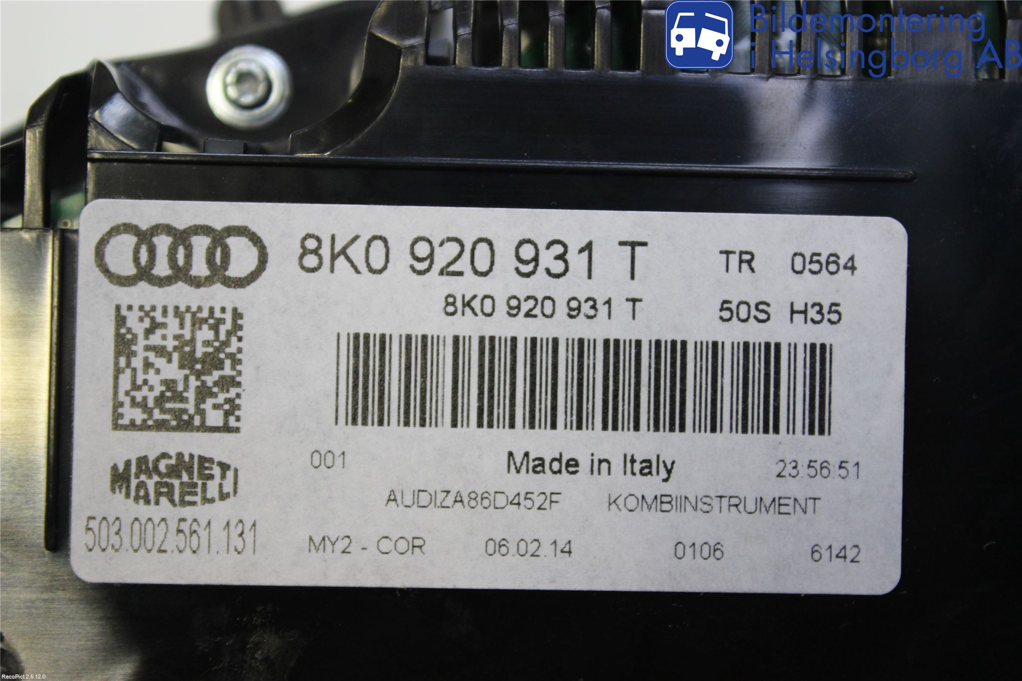 Audi A4 12-15 Instrument Komb