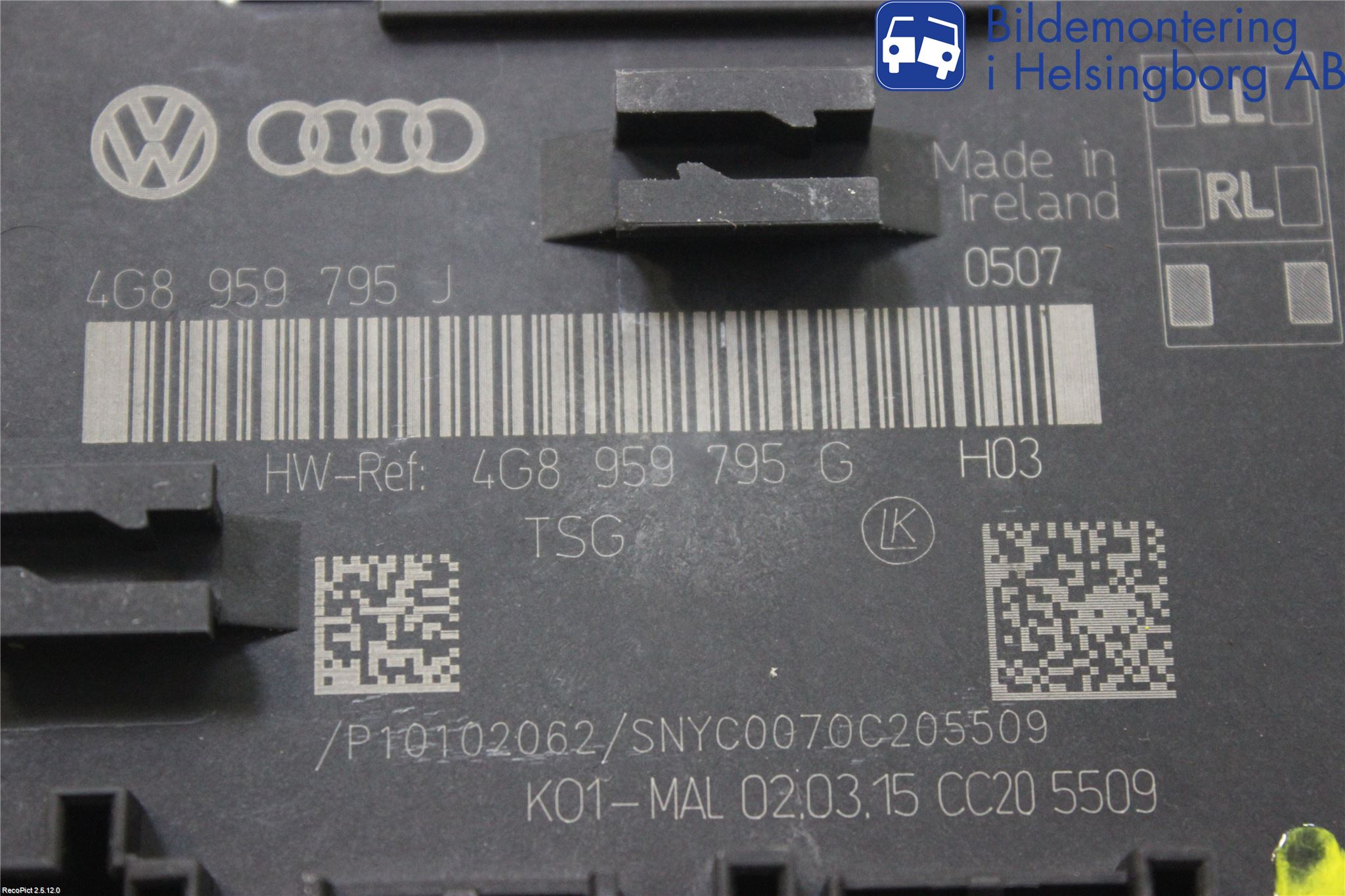 Audi A6/S6 4G 11-18 Styrenhet Dörr