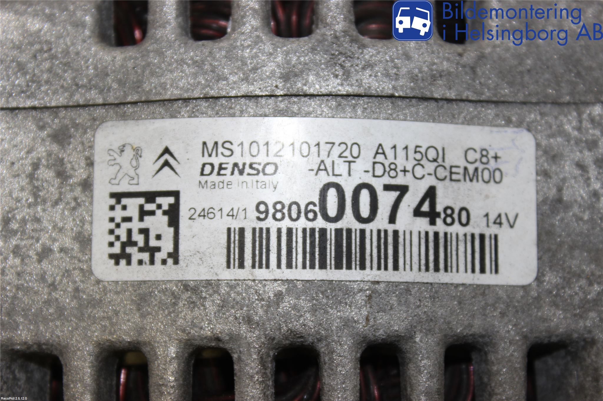 Peugeot 208 12-15 Generator