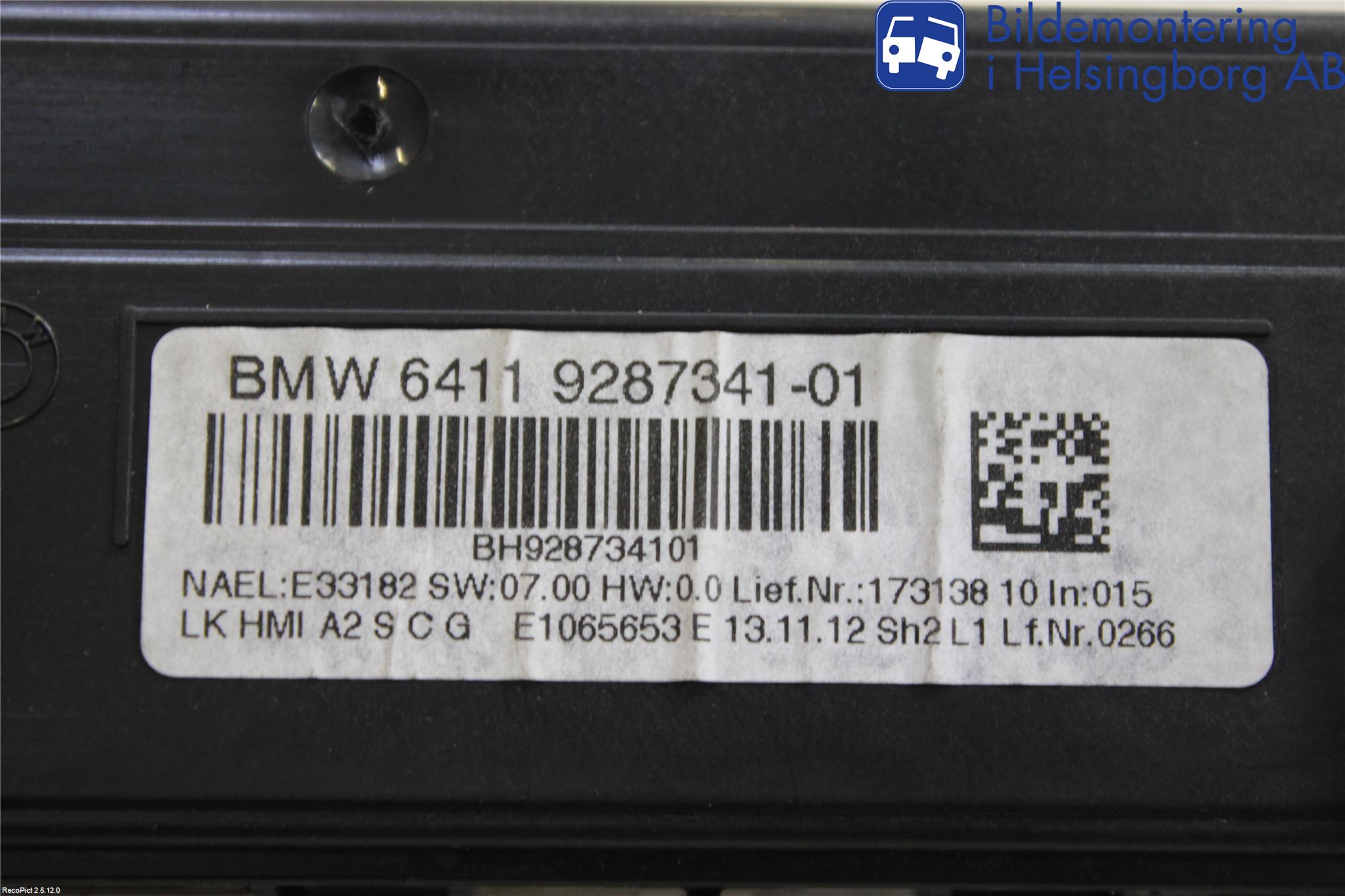 BMW 3 F30/F31/F80 12-19 Ac Styrenhet Ac Manöveren