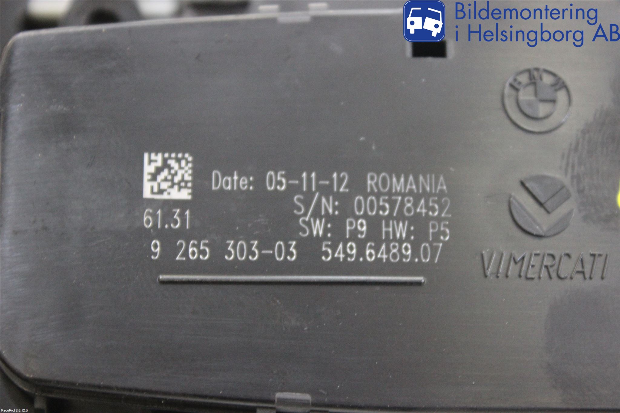 BMW 3 F30/F31/F80 12-19 Strömställare Ljus