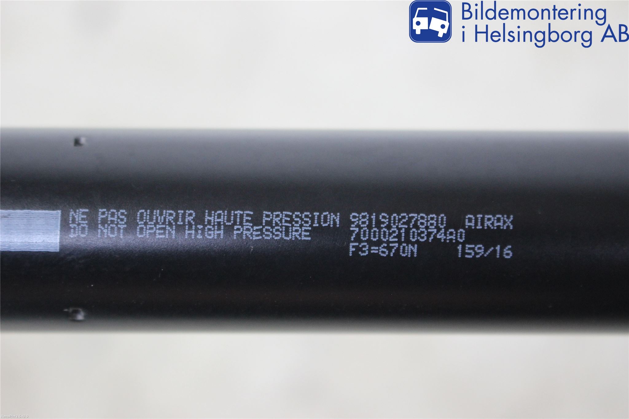 Peugeot PARTNER 16-18 Gasfjäder Baklucka