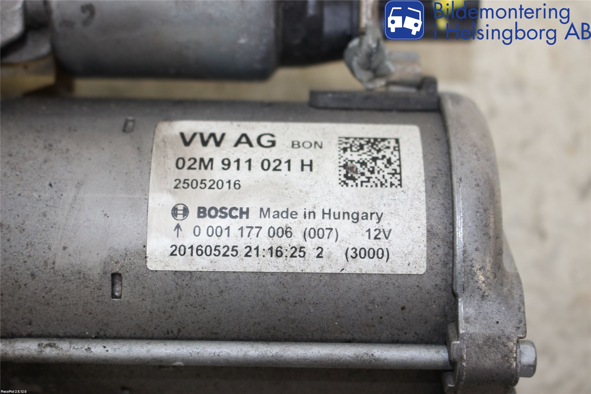 Volkswagen VW UP! / E-UP! Startmotor