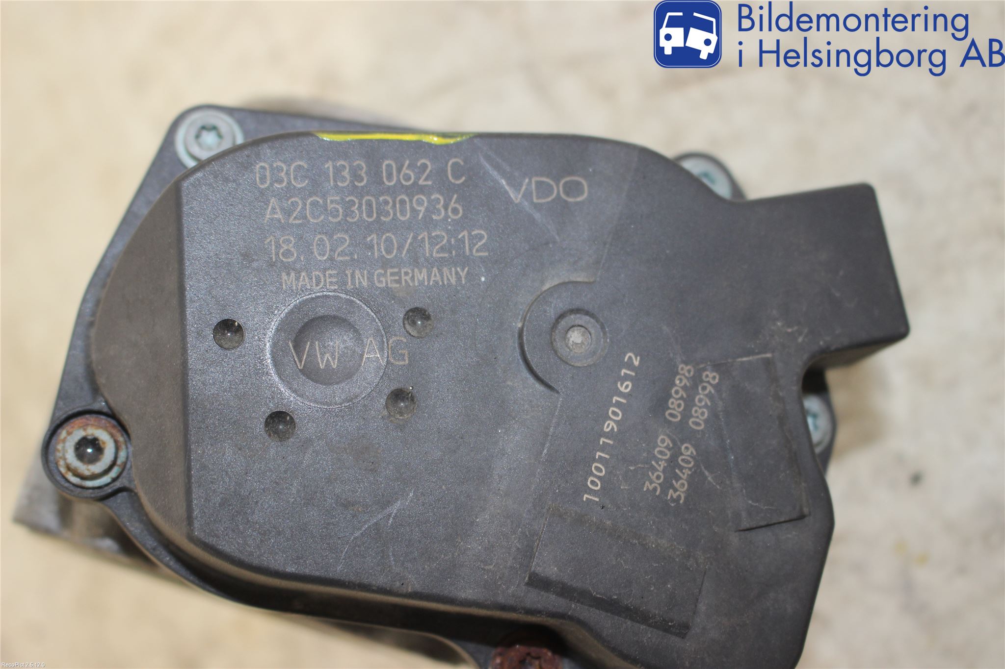 Volkswagen VW POLO 10-17 Injspjällhus