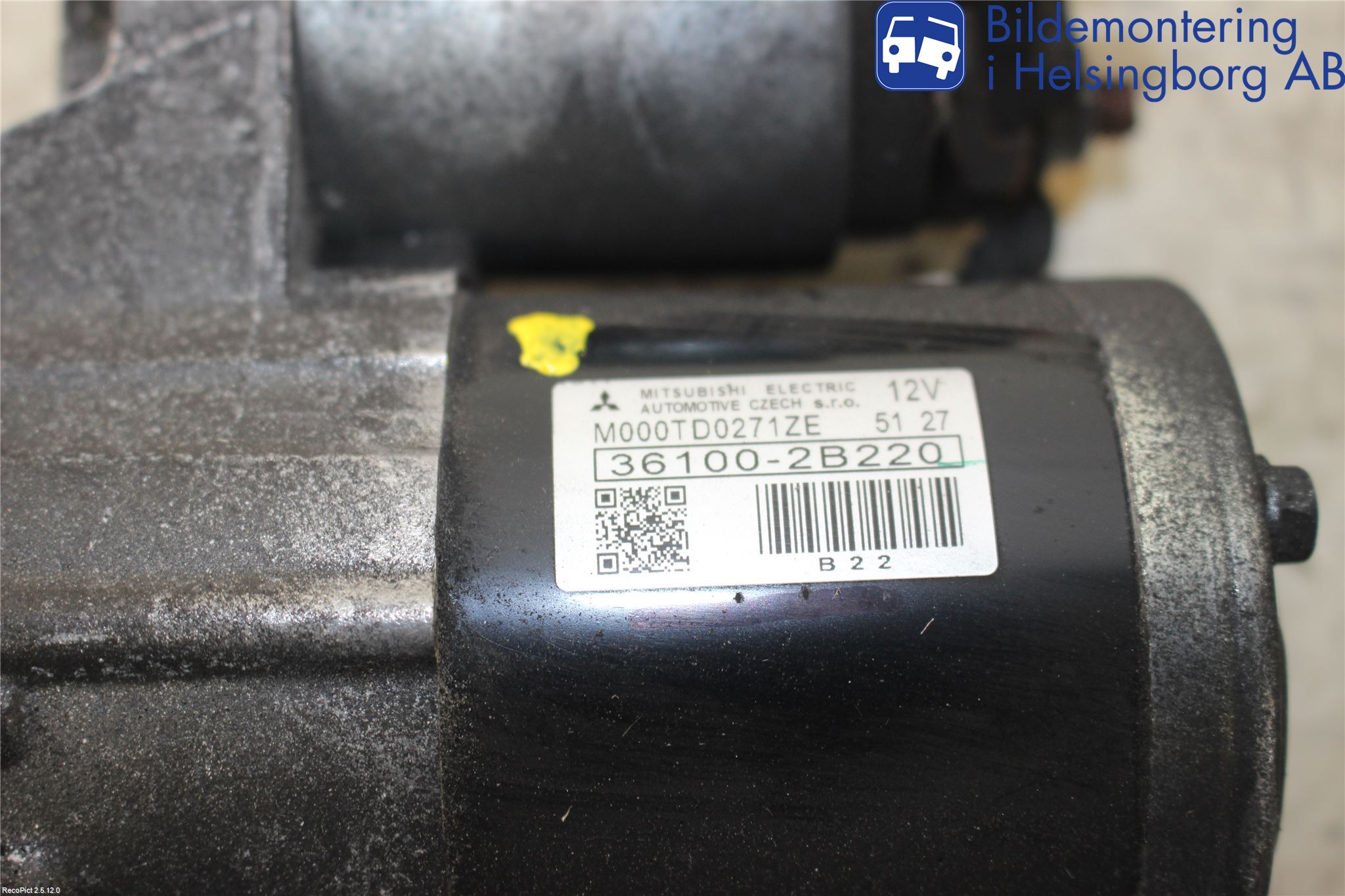 Kia SPORTAGE (SL) 11-15 Startmotor