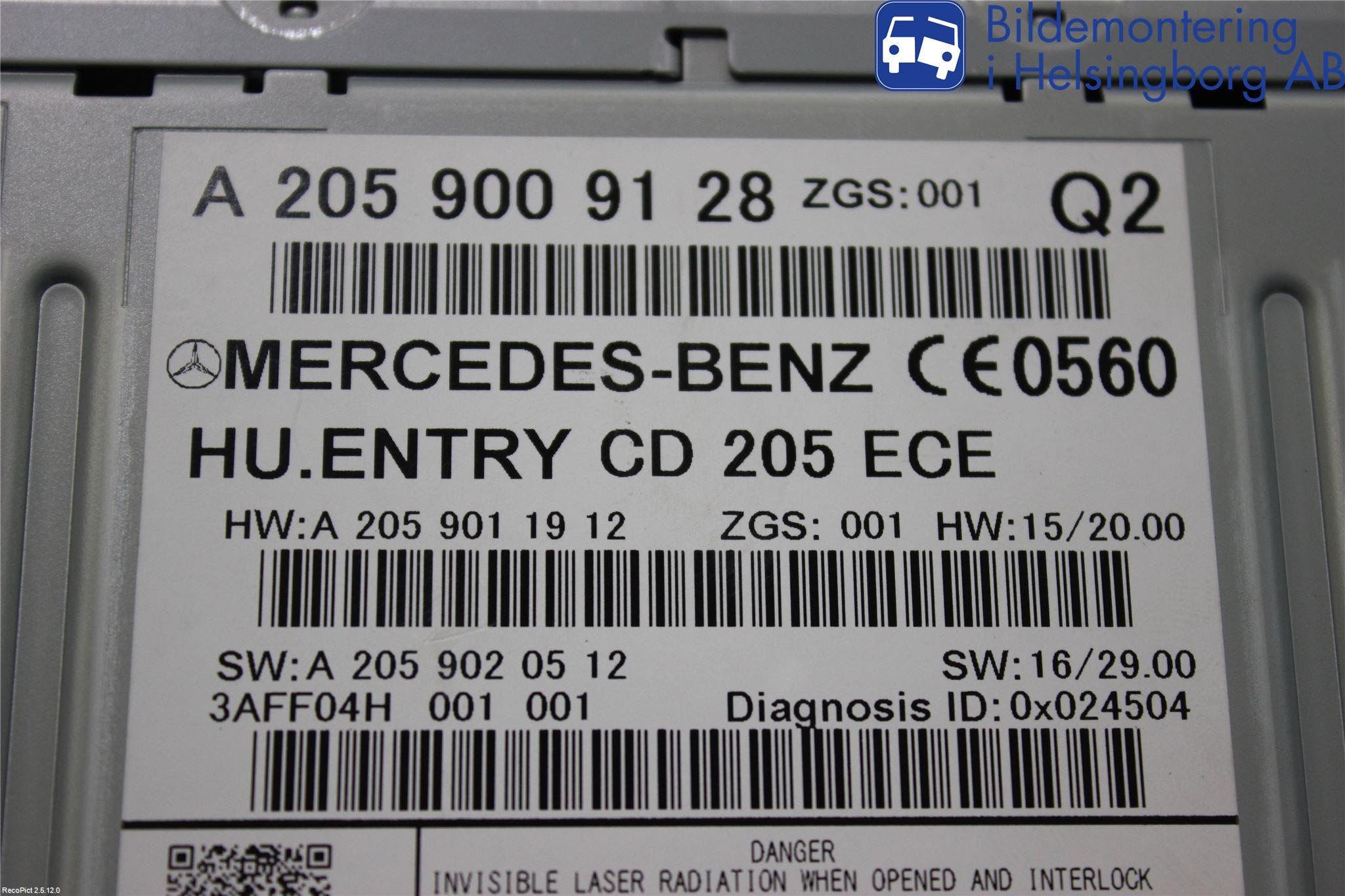 Mercedes-Benz MB C-KLASS (W205) 14-21 Cd Radio - Multimediapanel