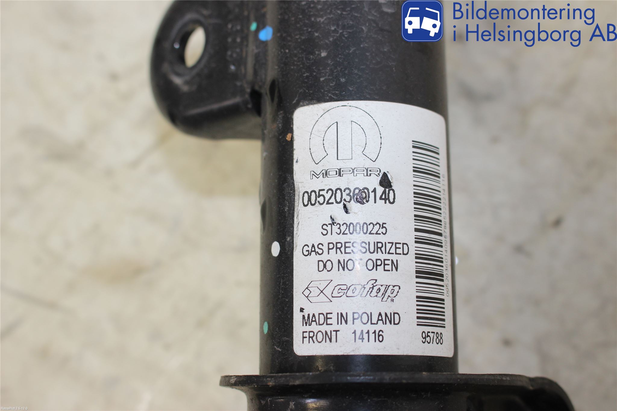 Fiat 500X 15- Fjäderben Fram Vänster