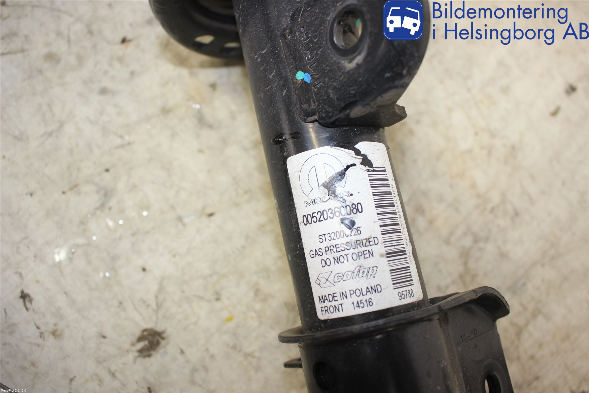 Fiat 500X 15- Fjäderben Fram Höger