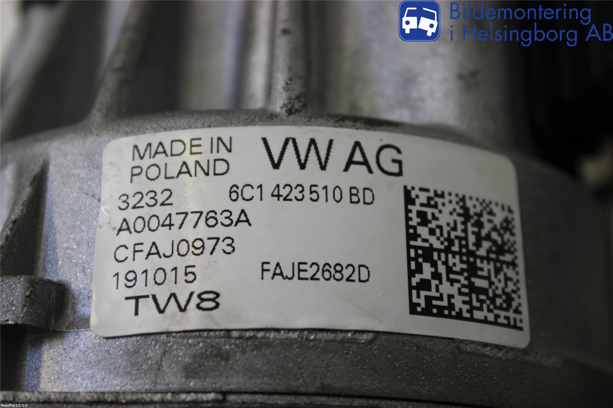 Skoda RAPID Rattaxelagg Med Inb Servo