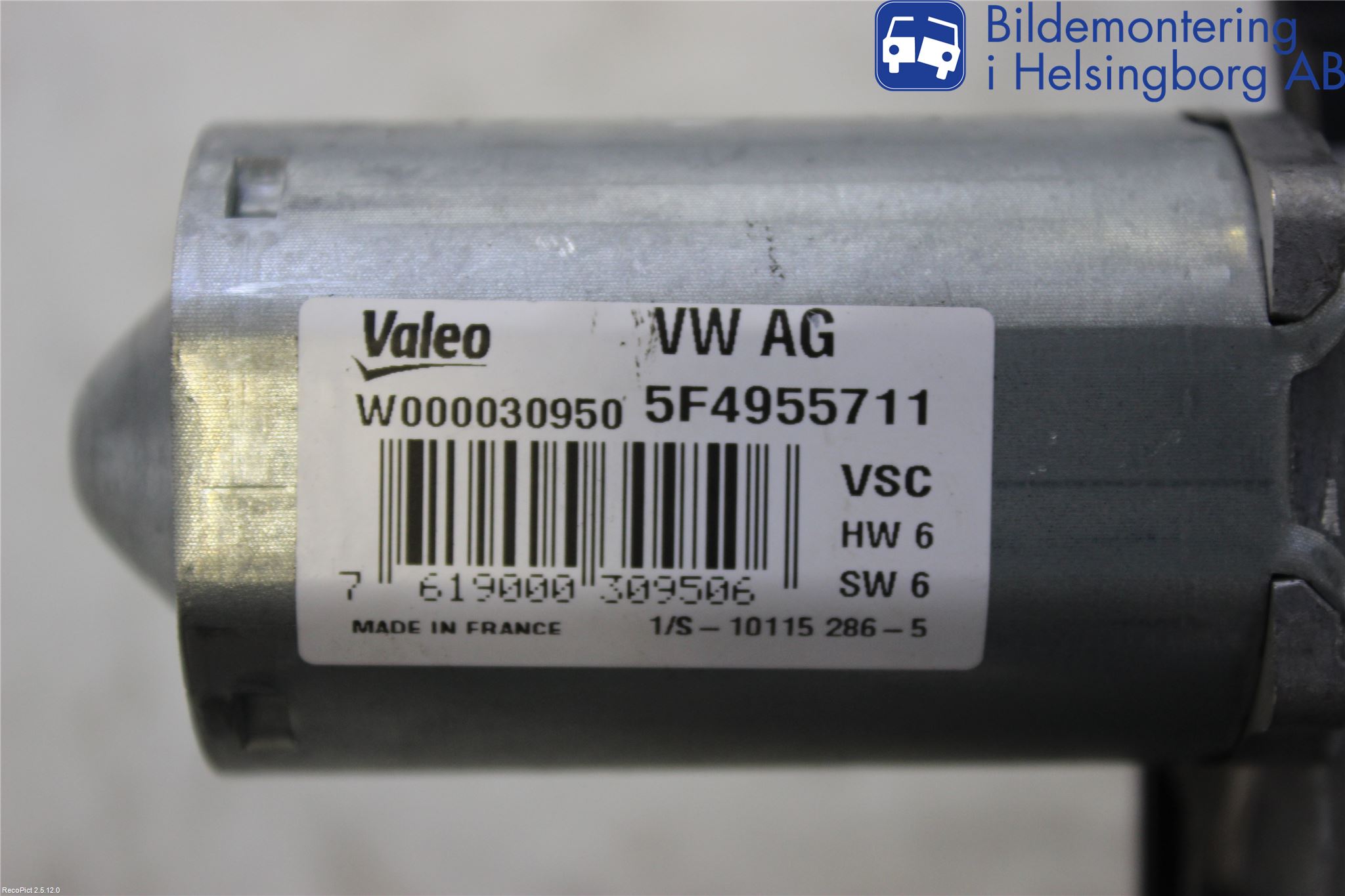 Skoda RAPID Torkarmotor Baklucka