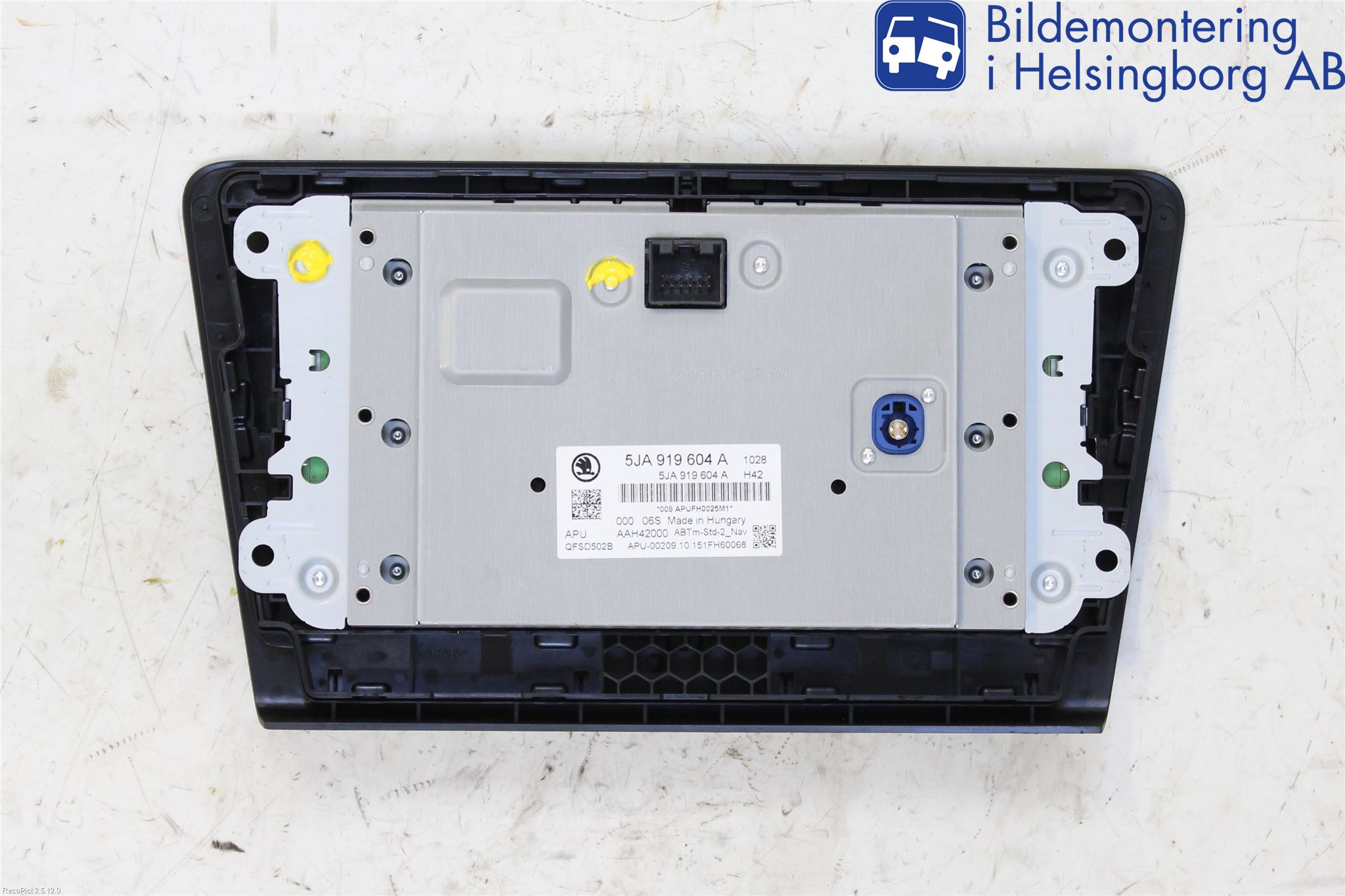 Skoda RAPID Kontrolldisplay