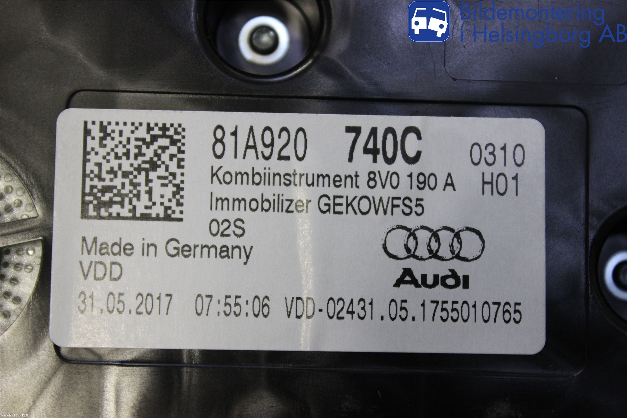 Audi Q2/SQ2 17- Instrument Komb