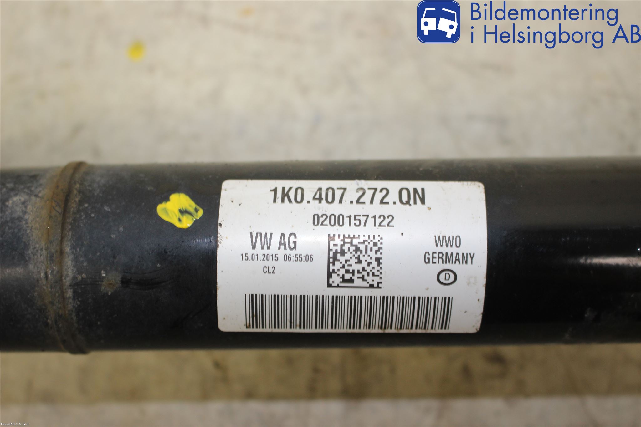 Audi A3/S3 8V 13-20 Drivaxel Fram Höger