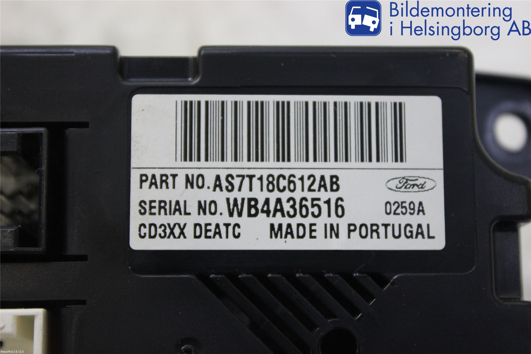 Ford MONDEO 07-15 Ac Styrenhet Ac Manöveren