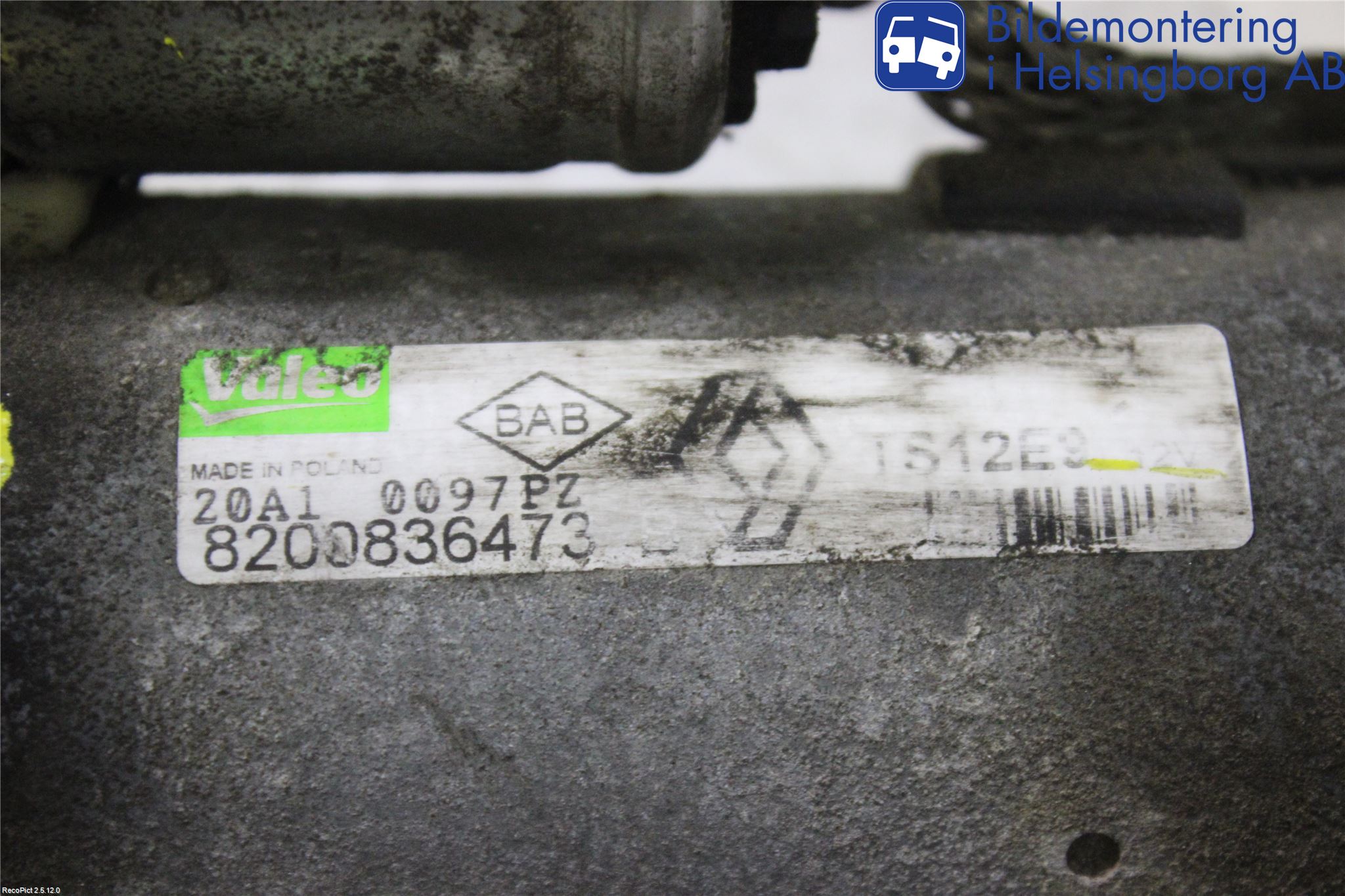 Renault MEGANE III 09-15 Startmotor Diesel