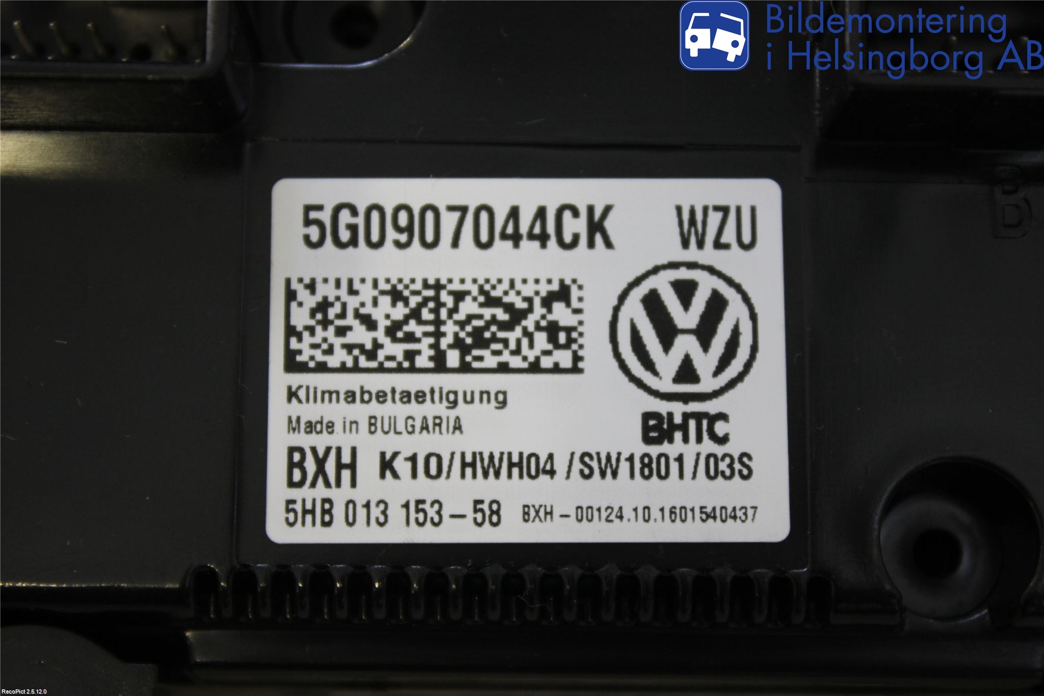 Volkswagen VW PASSAT 15-19 Ac Styrenhet Ac Manöveren