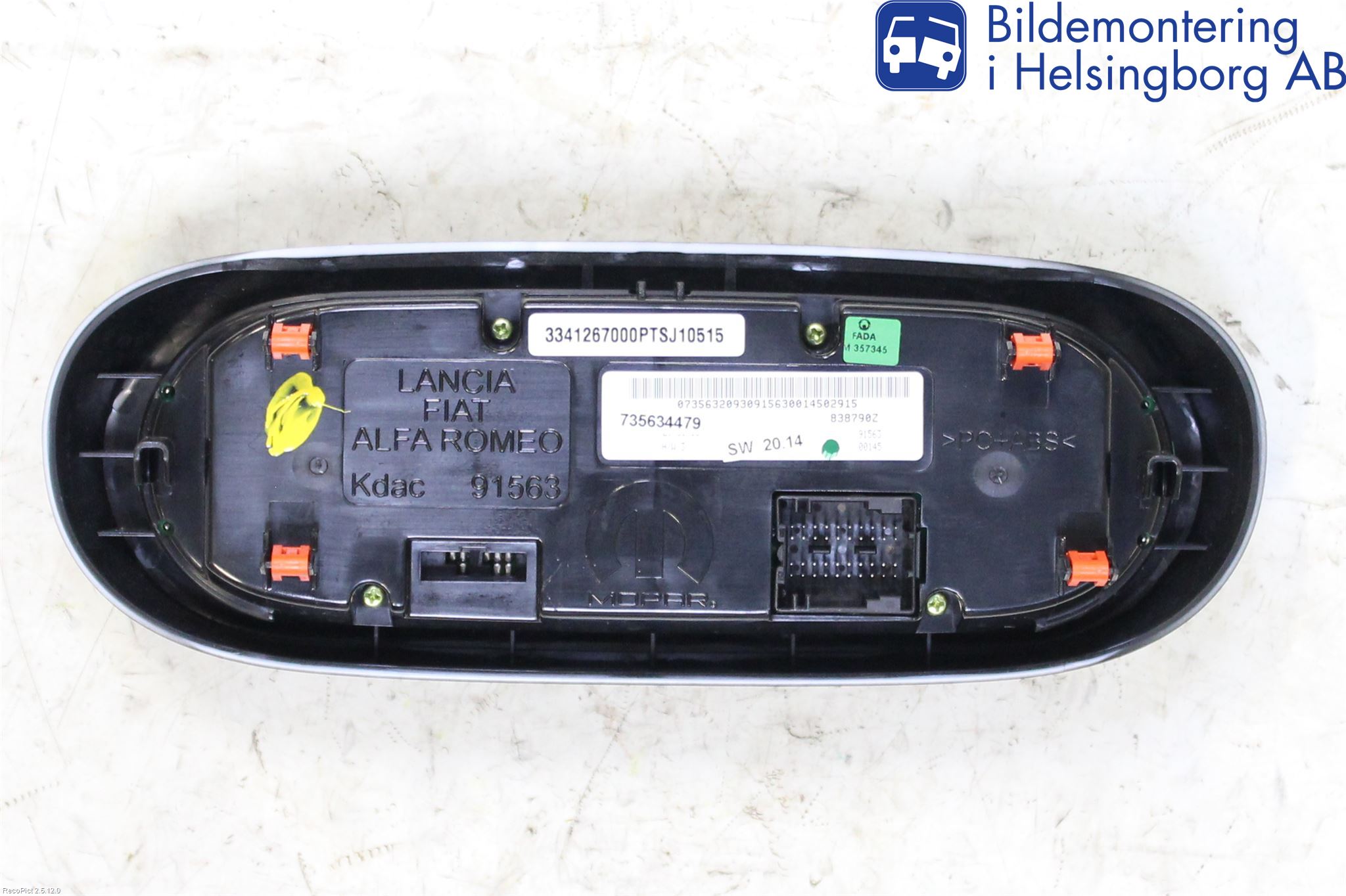 Fiat 500X 15- Ac Styrenhet Ac Manöveren