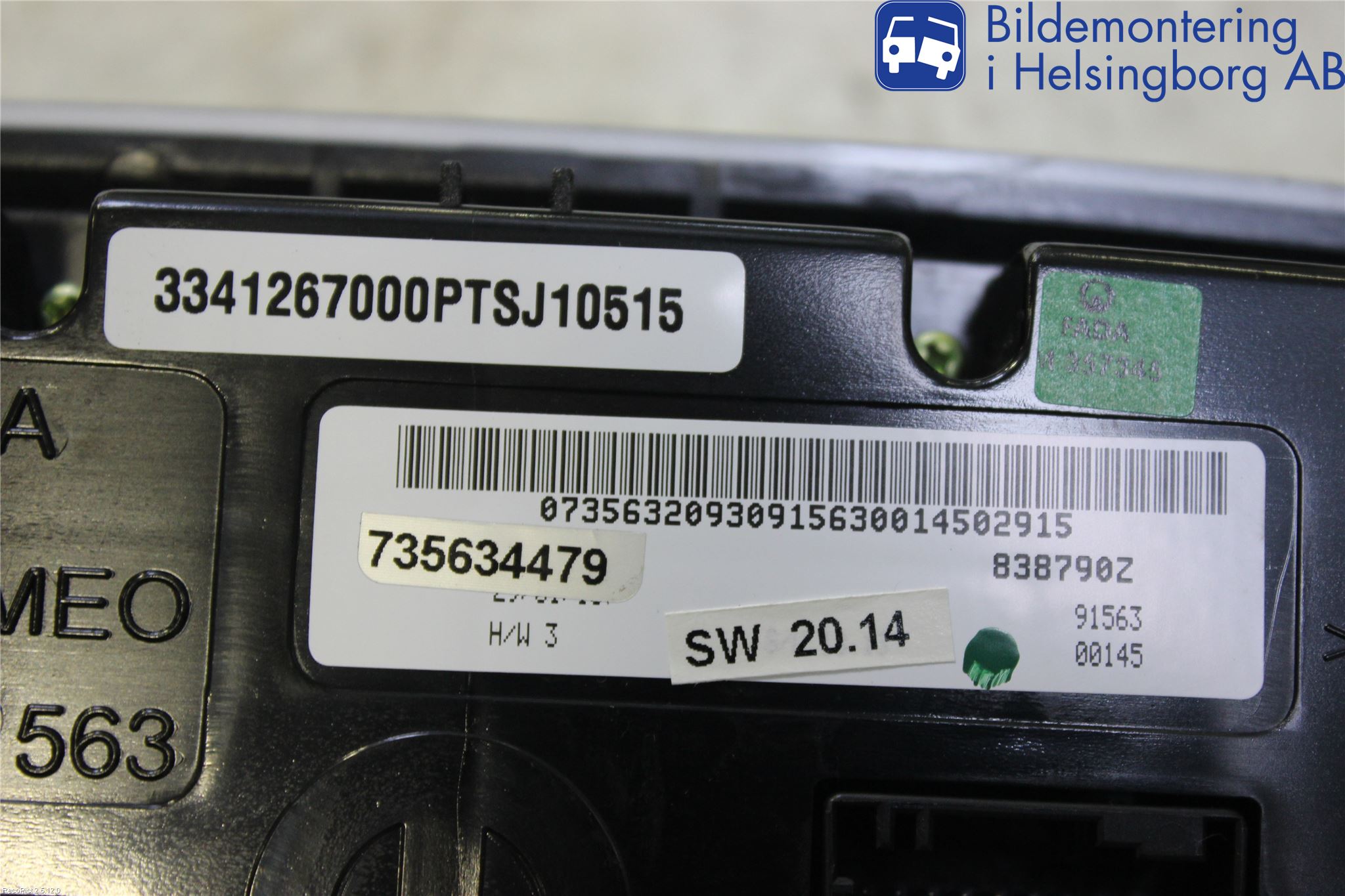 Fiat 500X 15- Ac Styrenhet Ac Manöveren