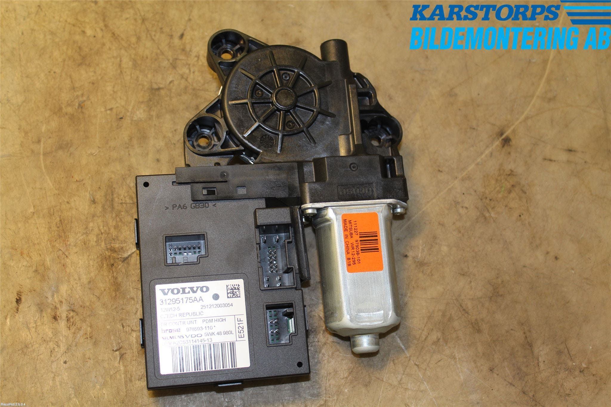 Volvo V50 08-12 Fönsterhissmotor