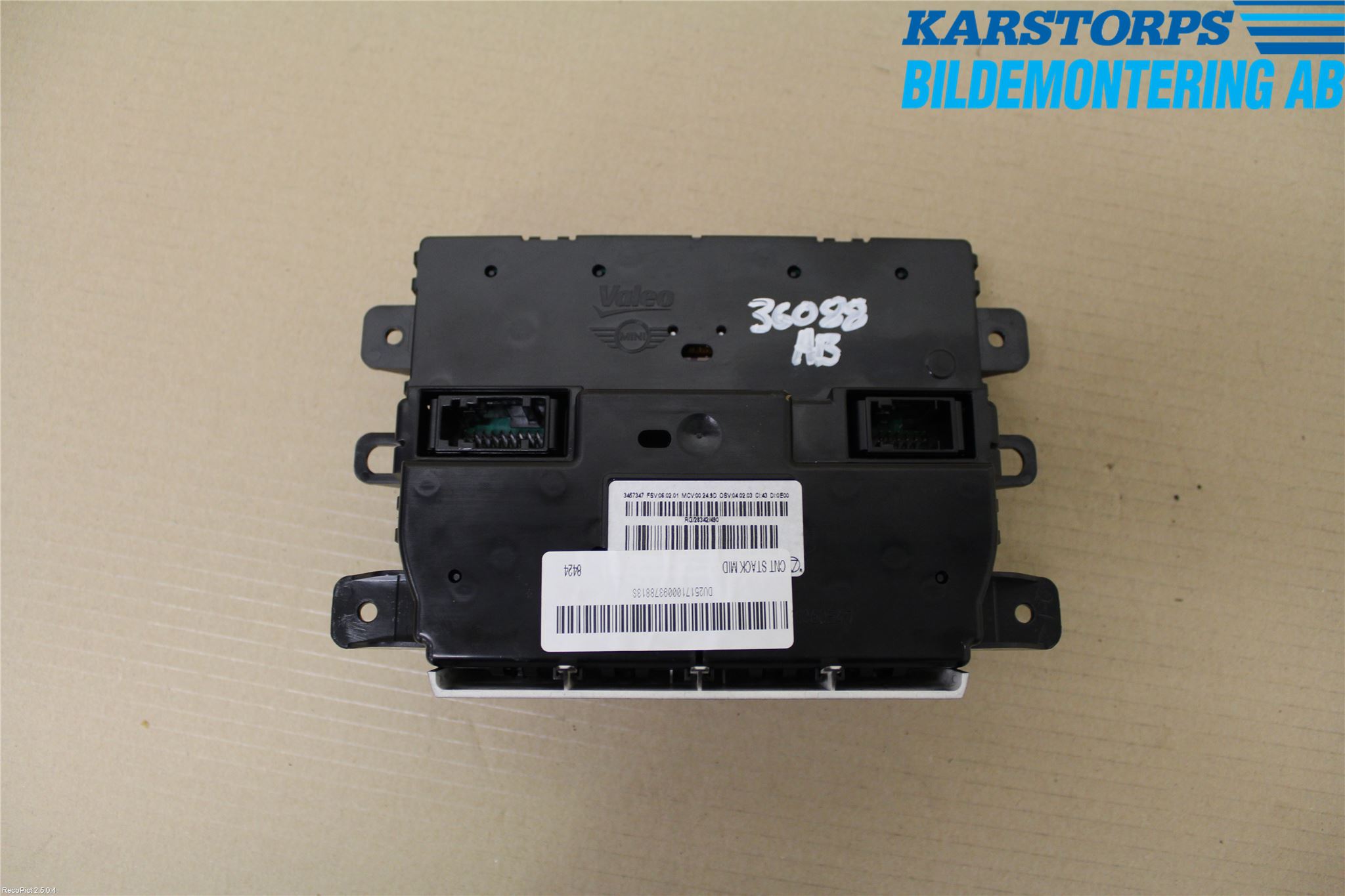 Mini COUPE R56 05-14 Ac Styrenhet Ac Manöveren