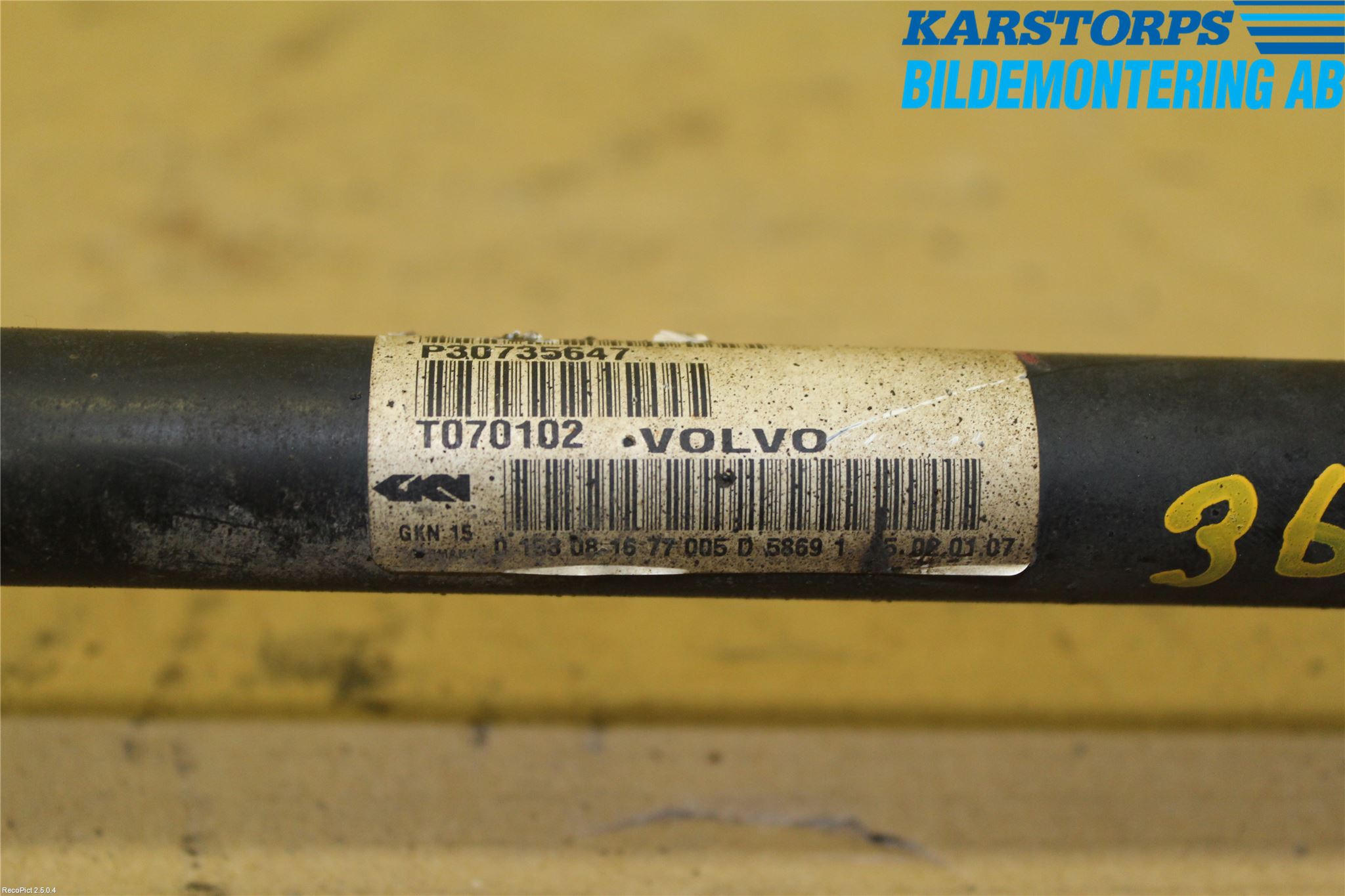 Volvo XC70 05-07 Drivaxel Bak Höger