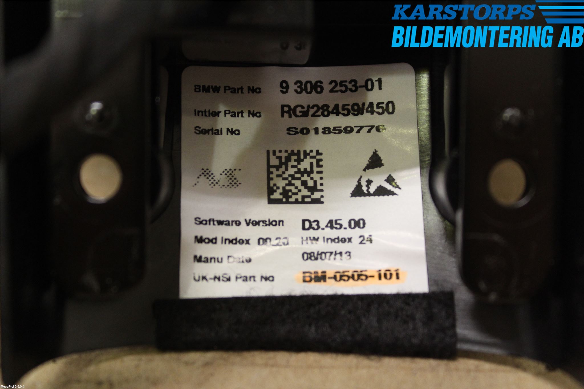 Mini COUPE R56 05-14 Instrument Varvr