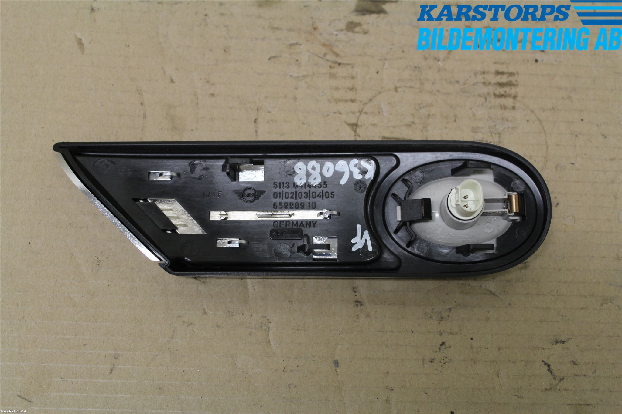 Mini COUPE R56 05-14 List Framskärm Vä