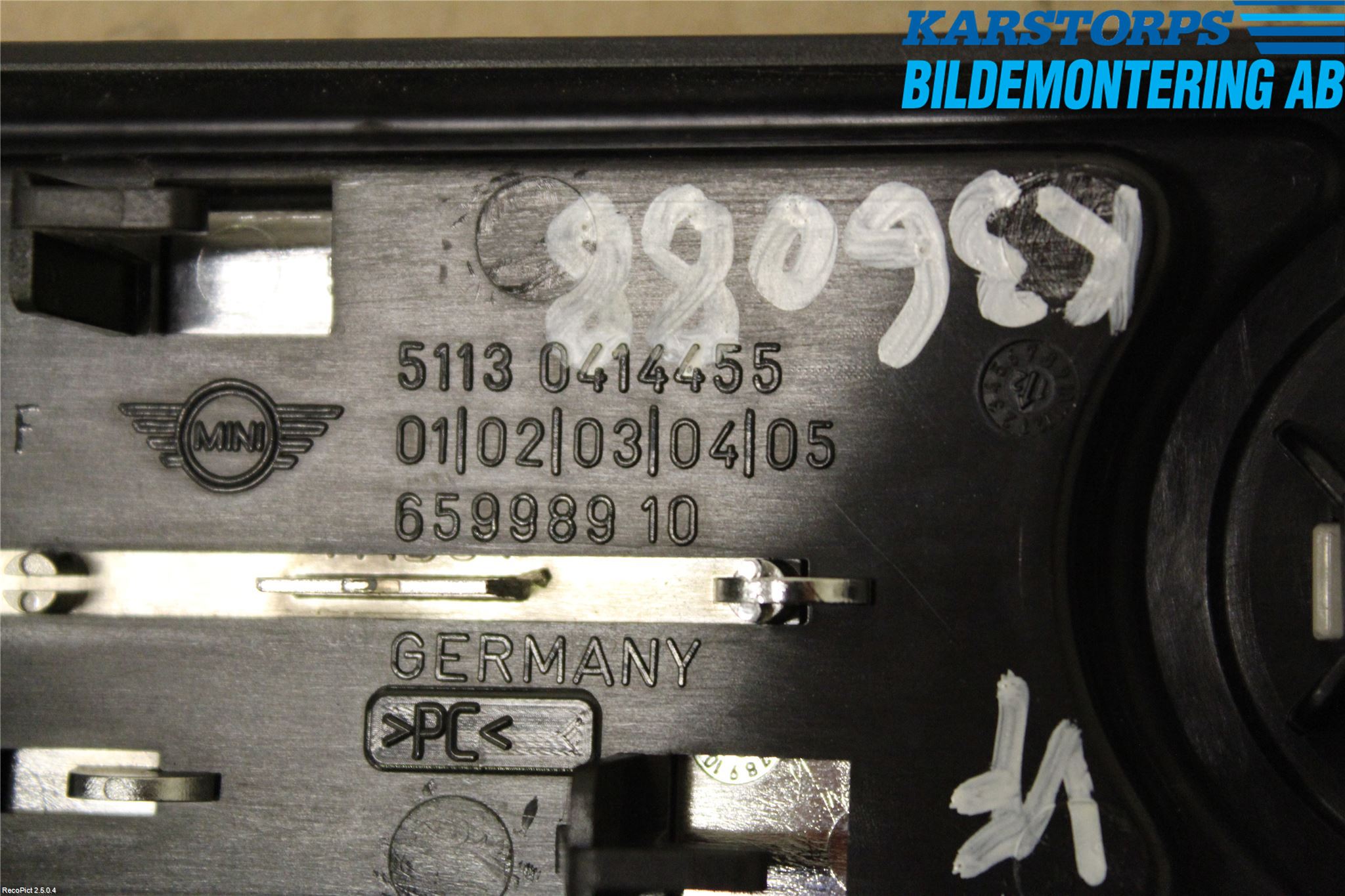 Mini COUPE R56 05-14 List Framskärm Vä